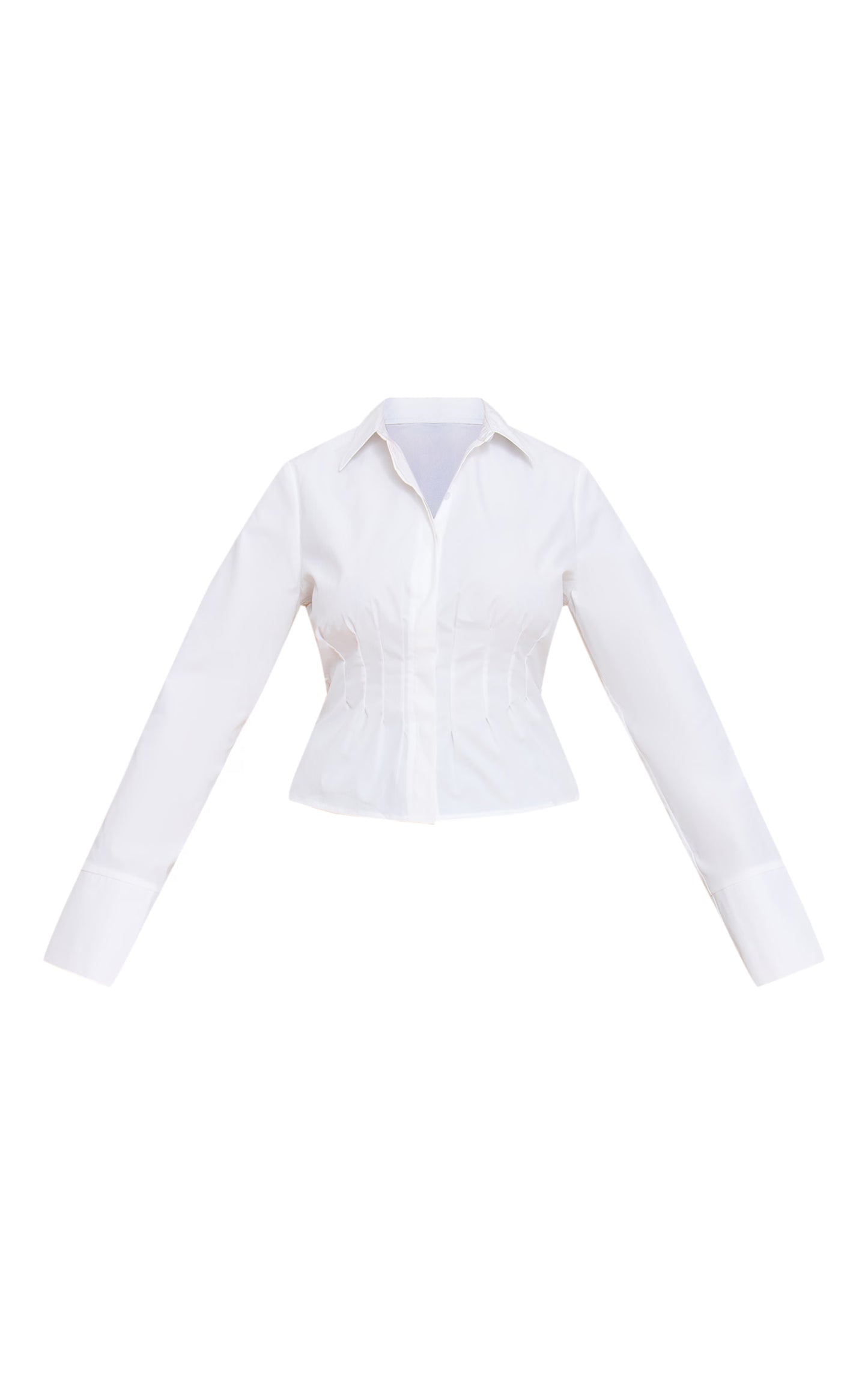 Shape White Cinched Waist Shirt