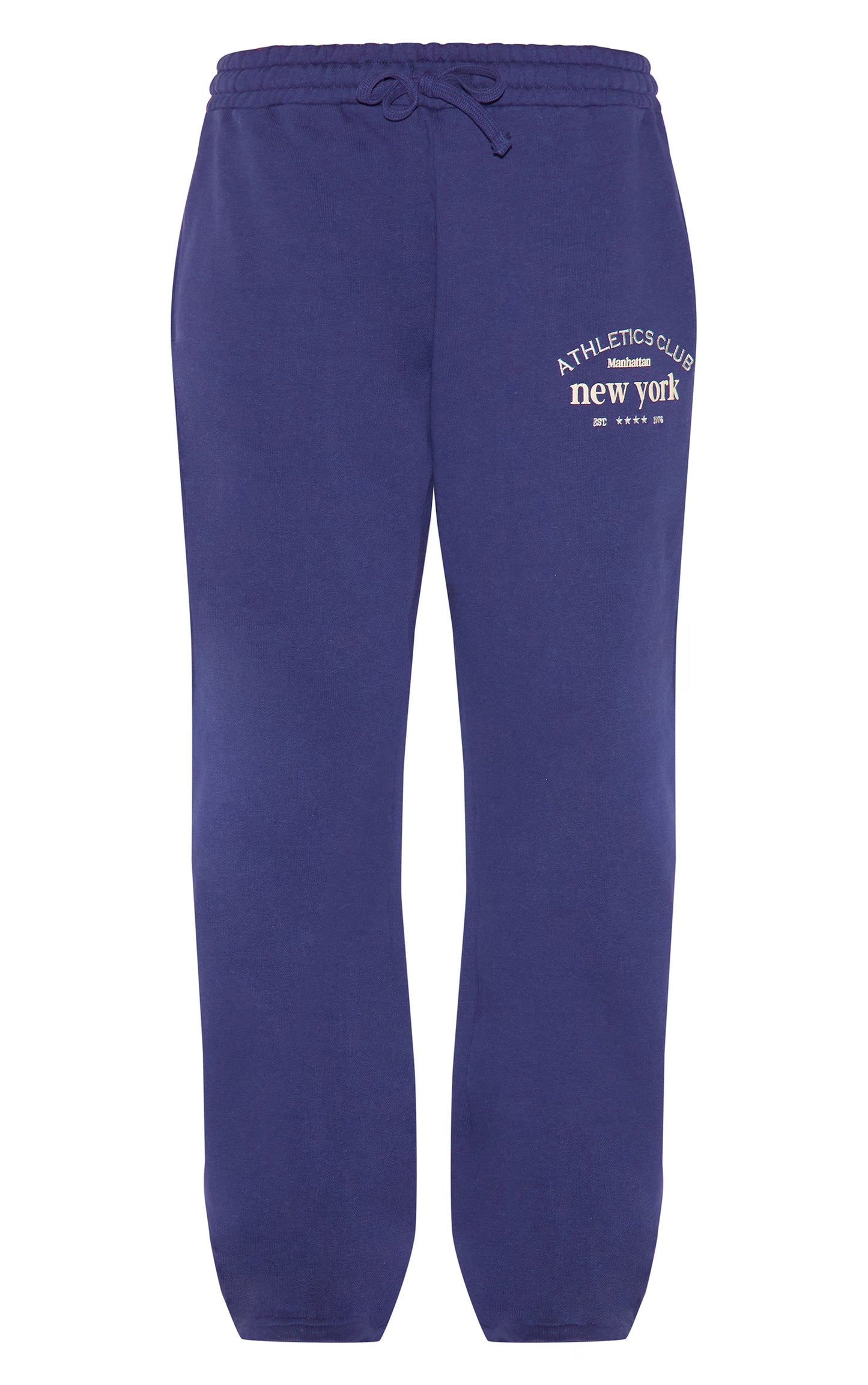 Navy Premium New York Embroidered Straight Leg Sweatpants