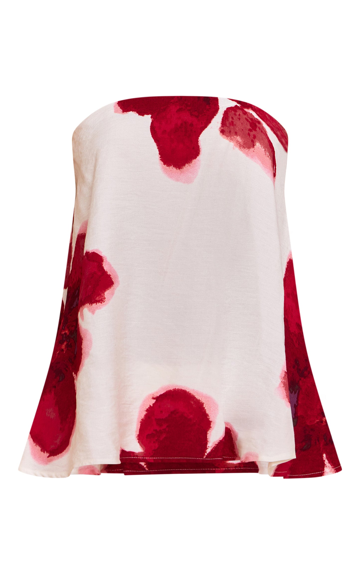 Multi Floral Print Floaty Bandeau Top