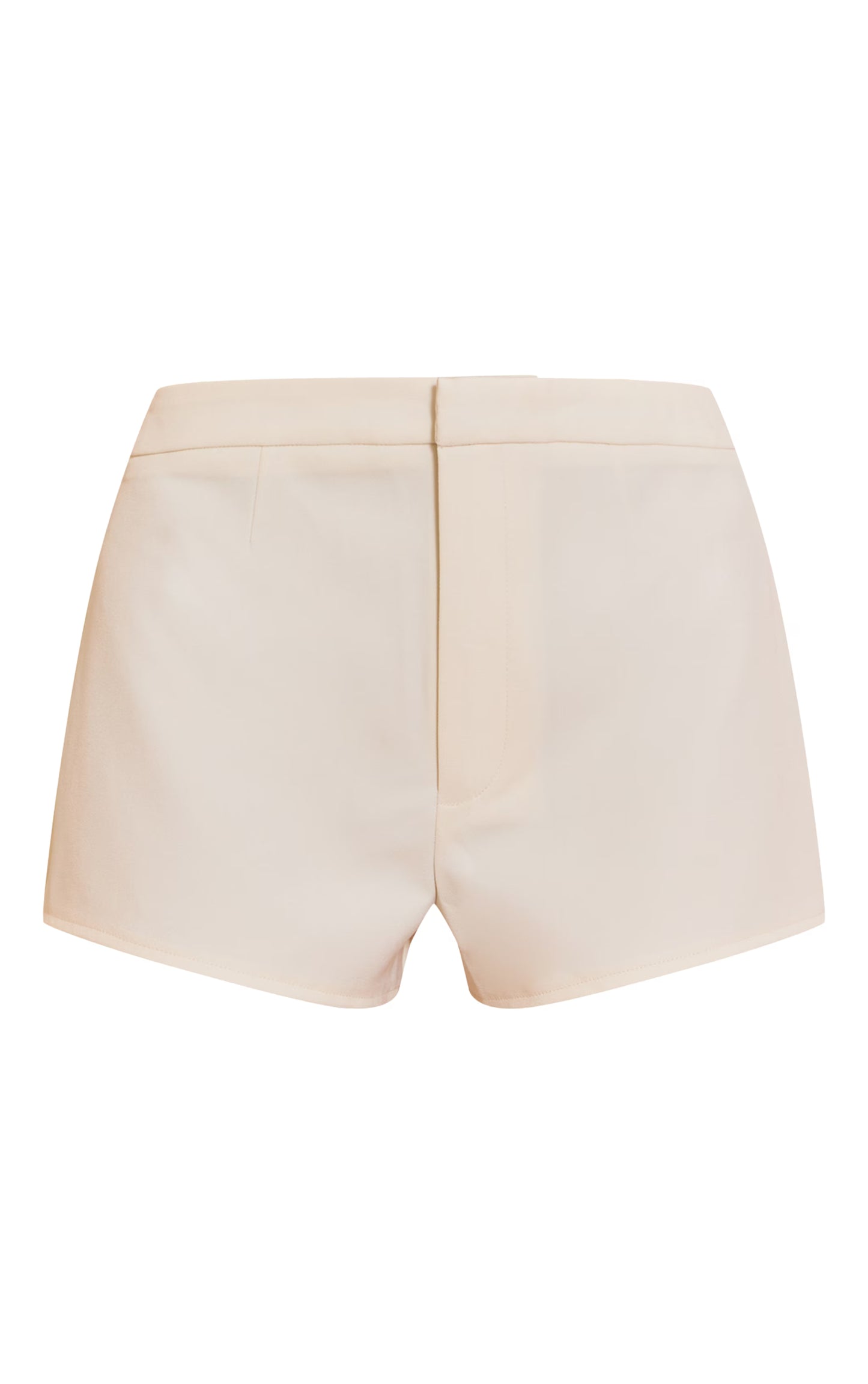 Almond Tailored Mini Shorts