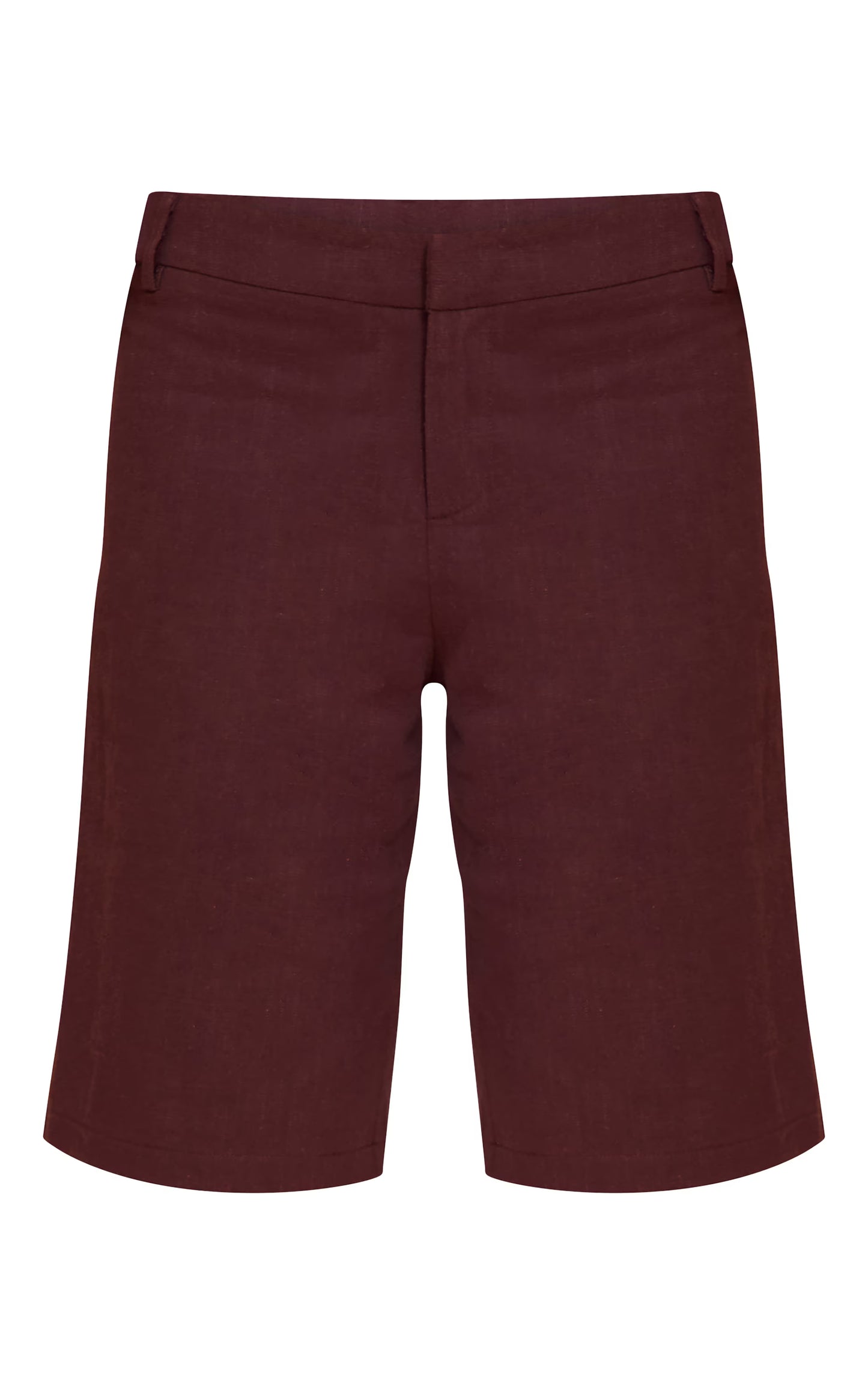 Deep Chocolate Premium Linen Tailored Jorts