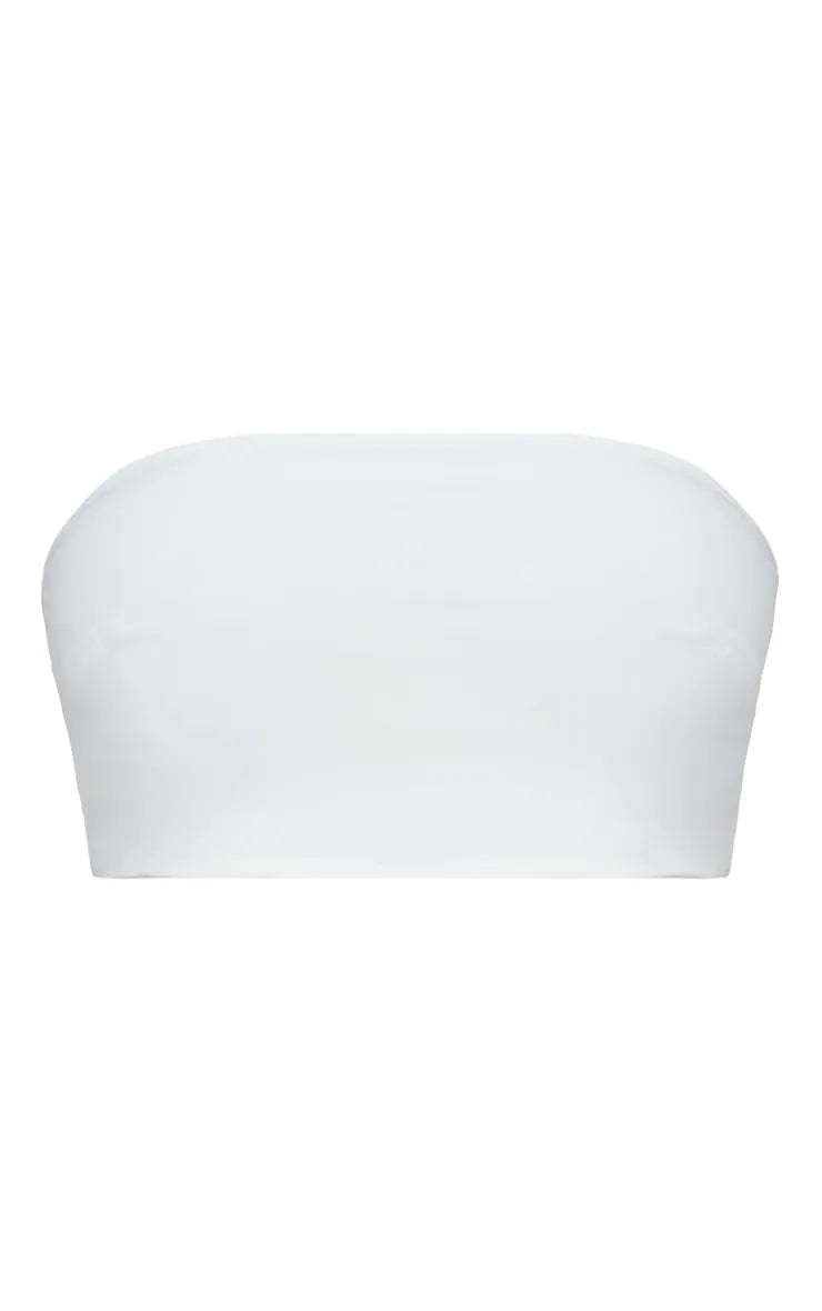 Shape White Slinky Bandeau Top