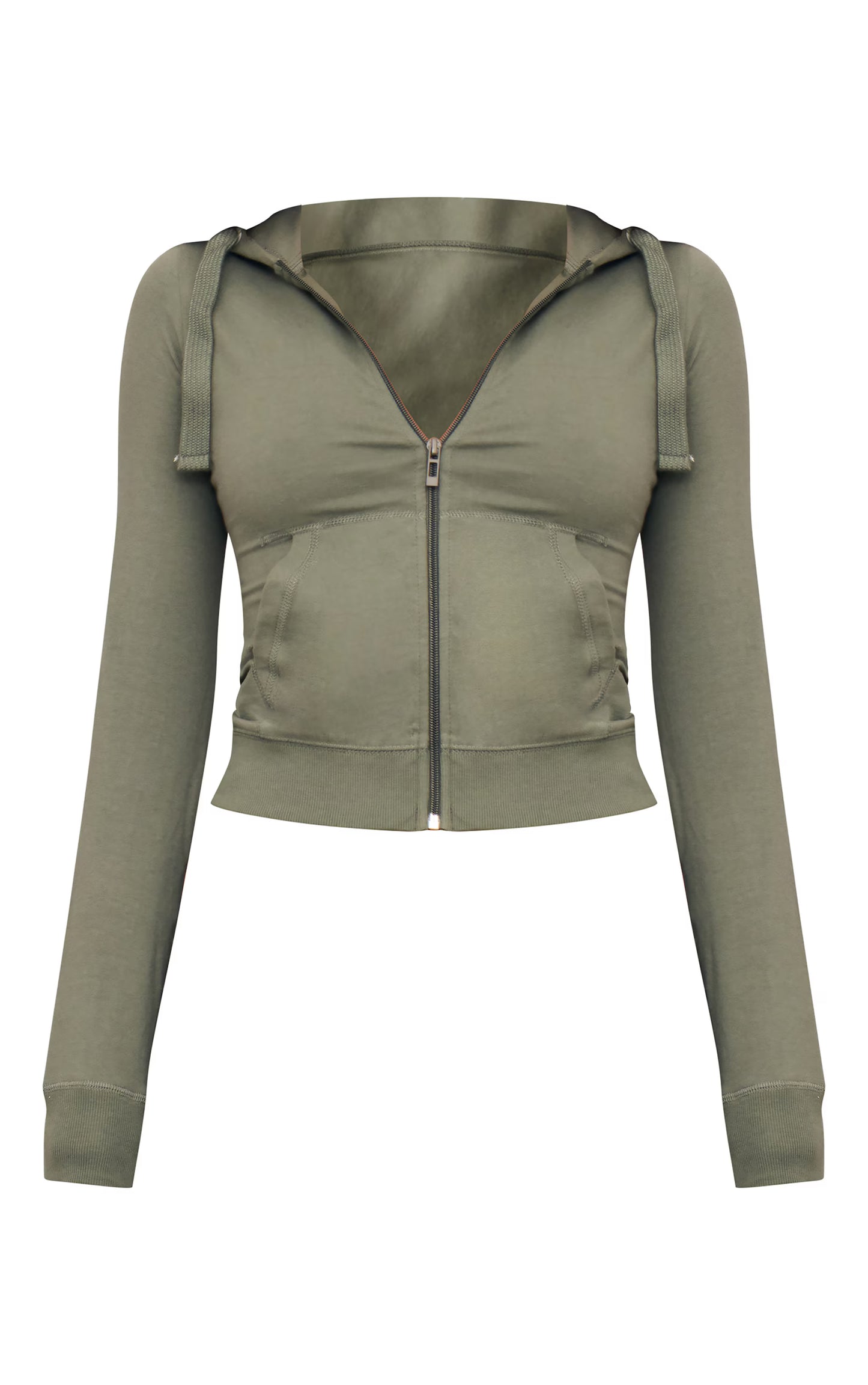 Sea Green Zip Up Fitted Track Top