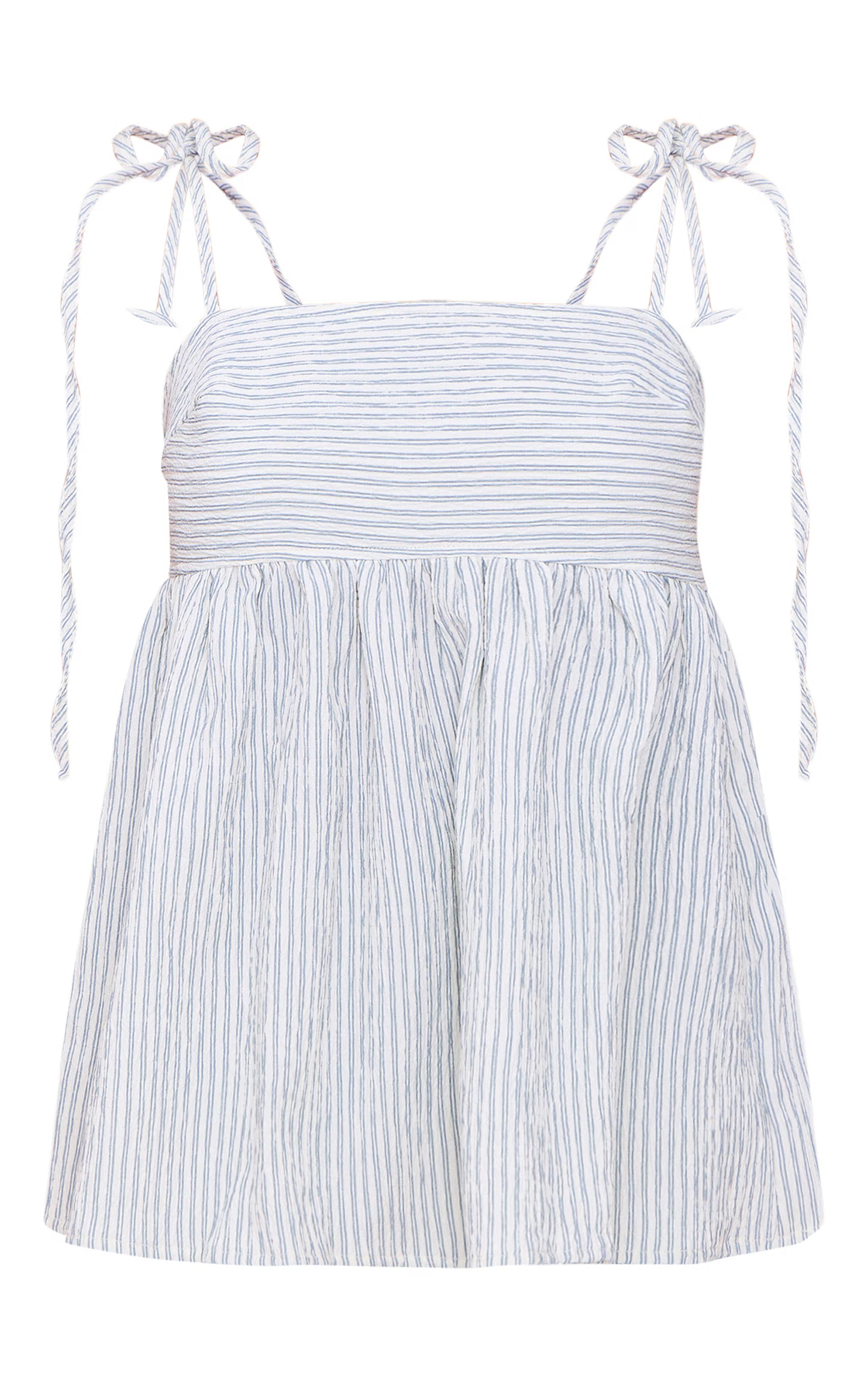Sage Green Woven Textured Striped Floaty Top