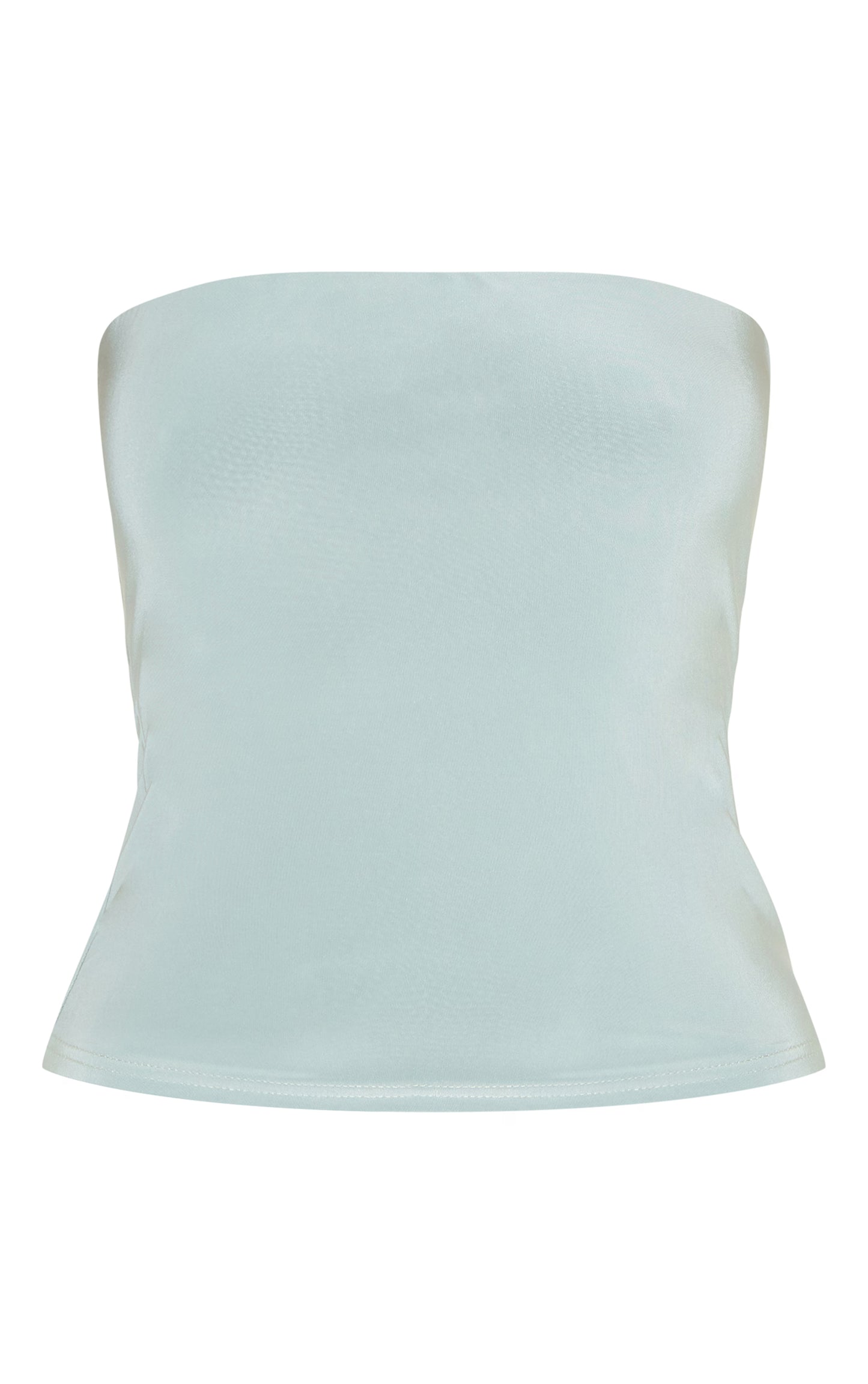 Sage Double Layer Slinky Bandeau Top