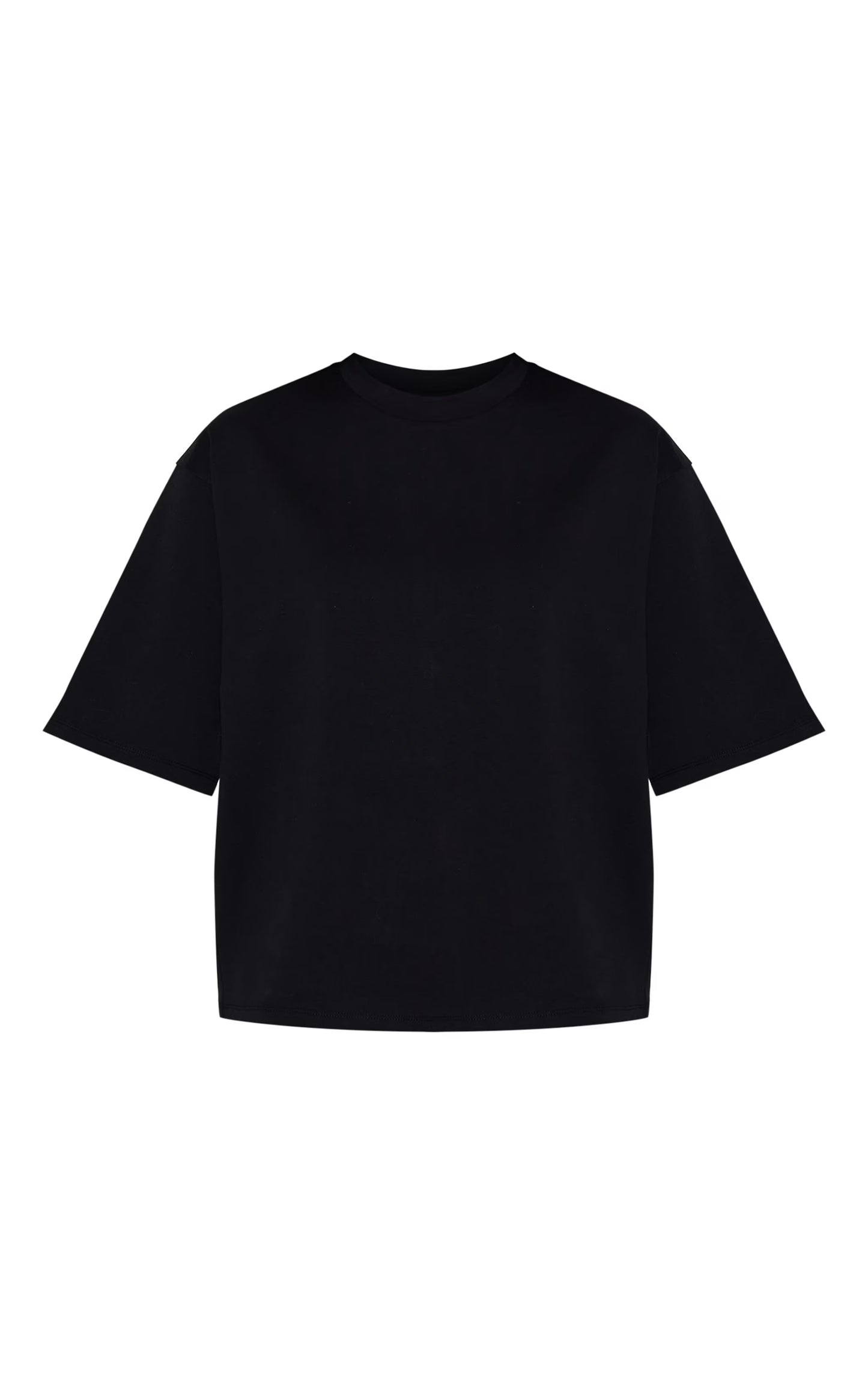 Black Oversized Boxy T Shirt
