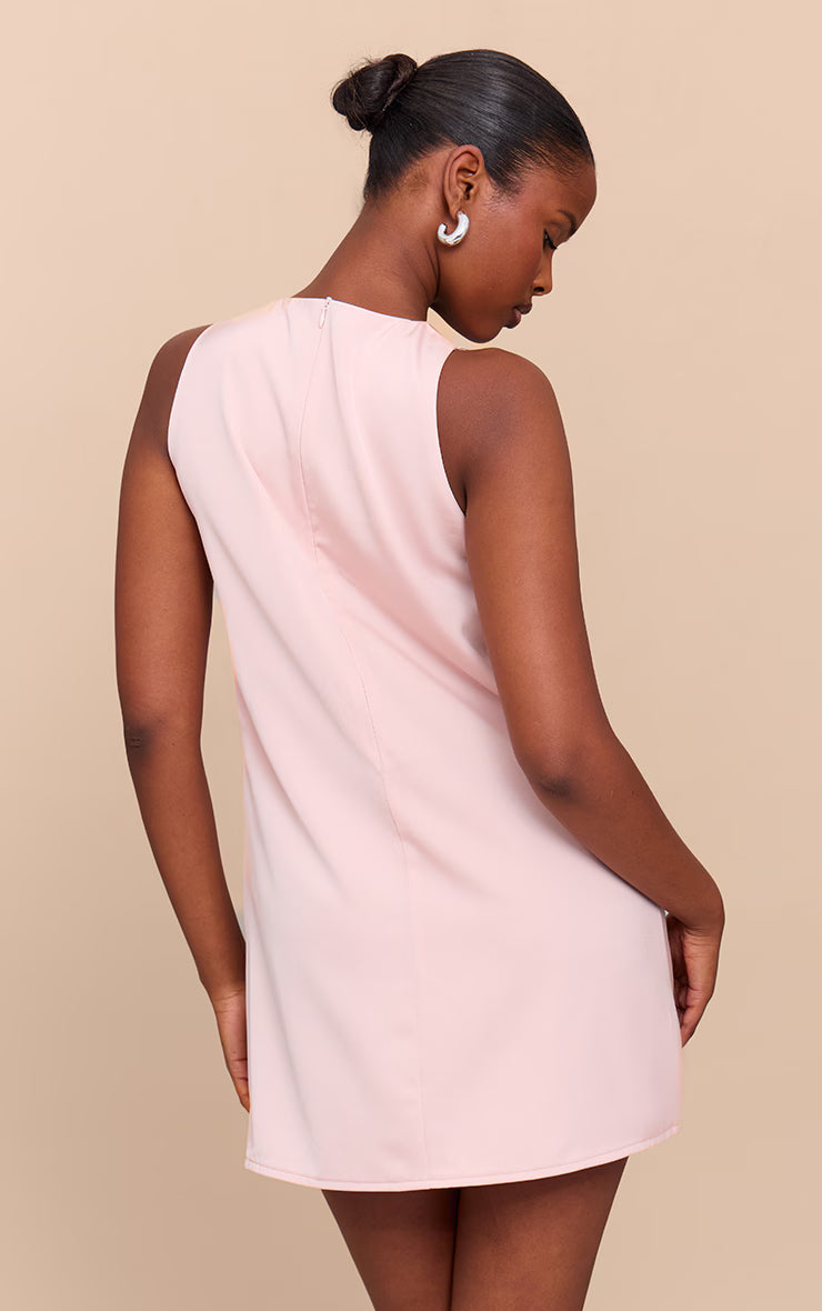 Blush Tailored Sleeveless Shift Dress