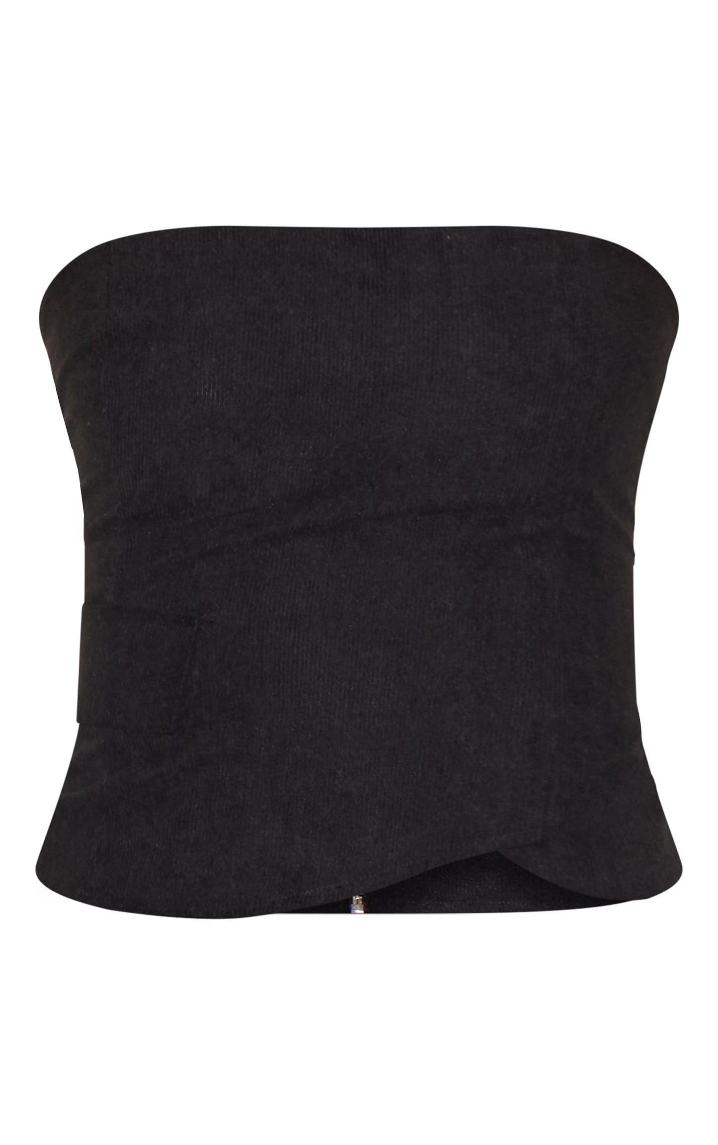 Black Corduroy Bandeau
