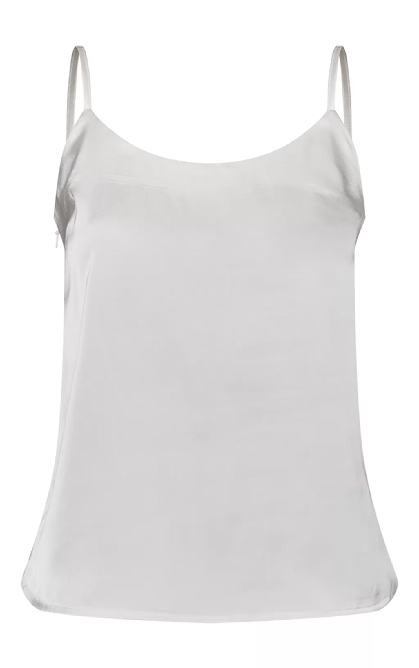 Almond Satin Strappy Cami Top