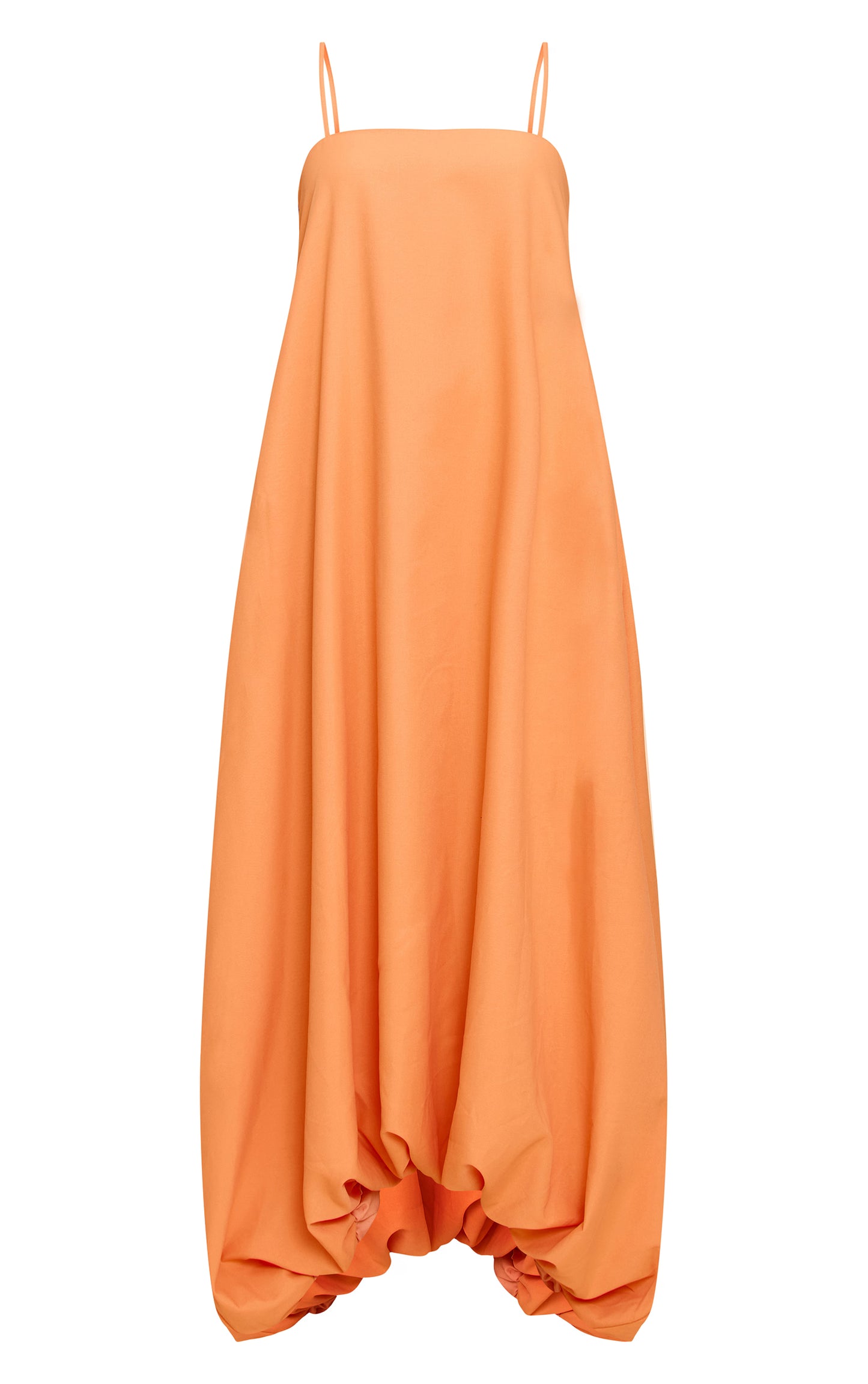 Orange Strappy Floaty Maxi Dress