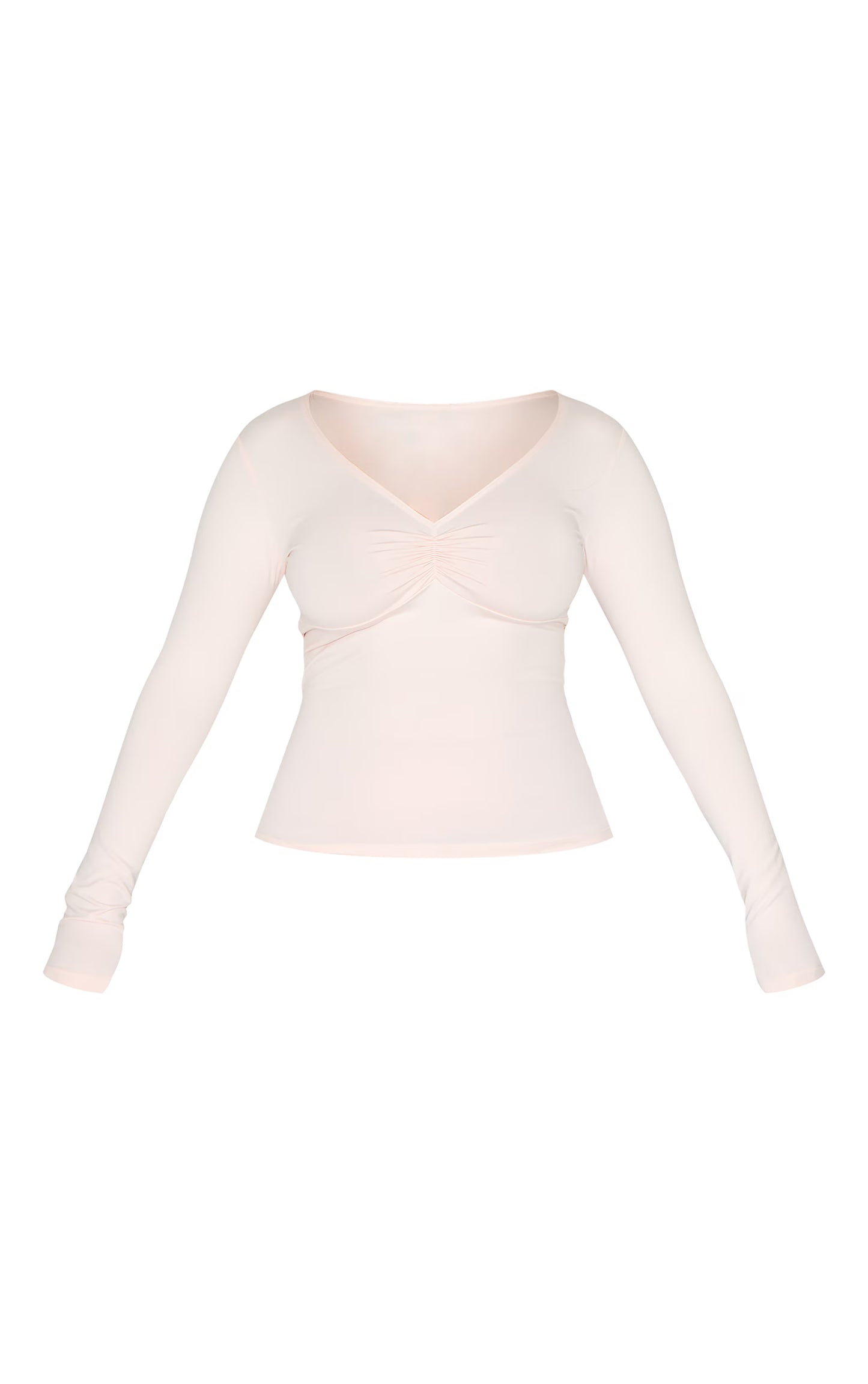 Shape Blush Sculpt Ruched Bust Long Sleeve Top