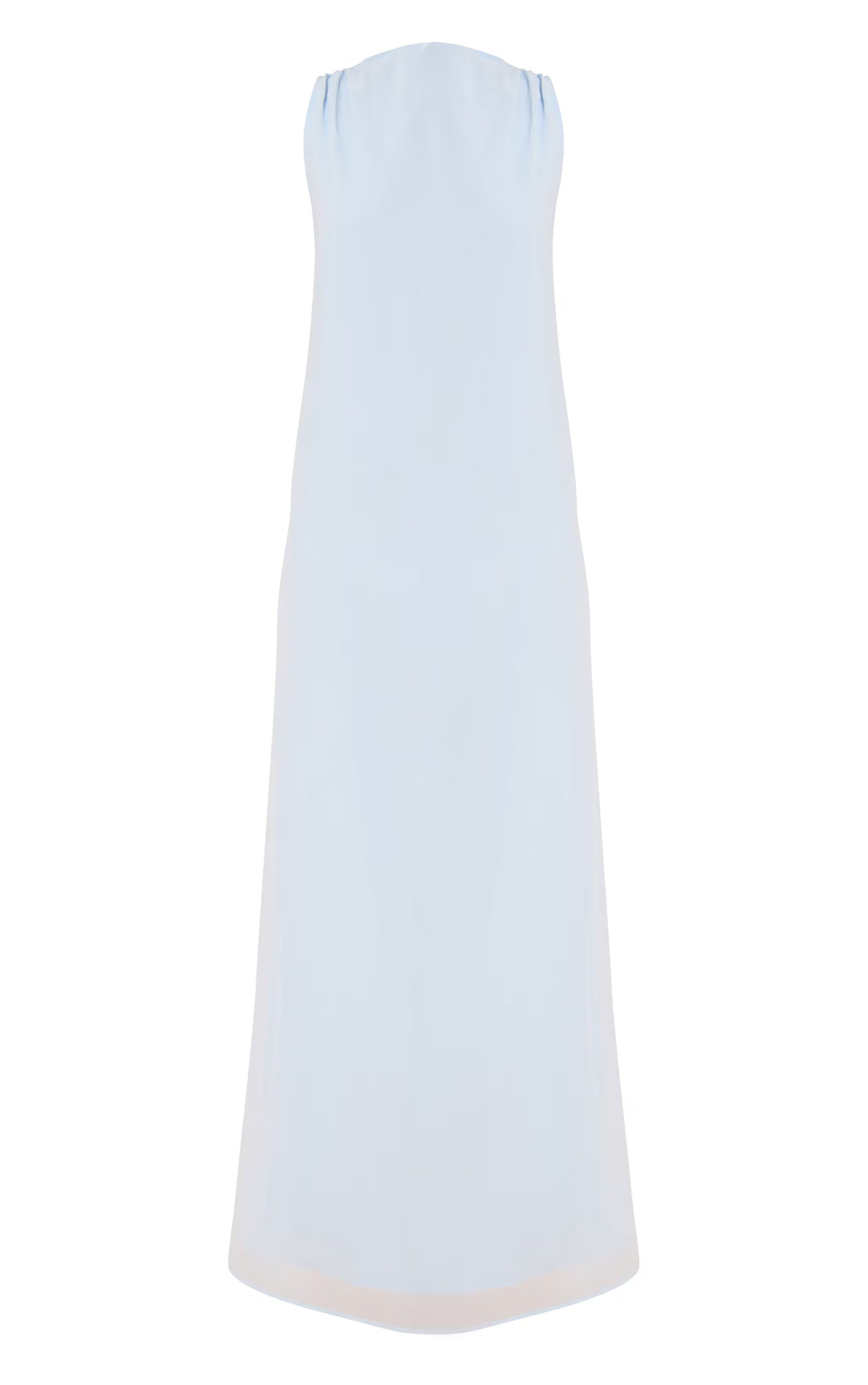 Baby Blue Chiffon Floaty Sleeveless Maxi Dress