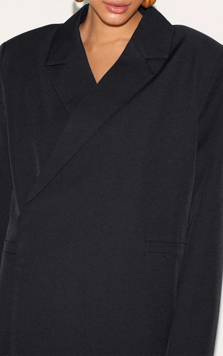 Black Tailored Woven Blazer