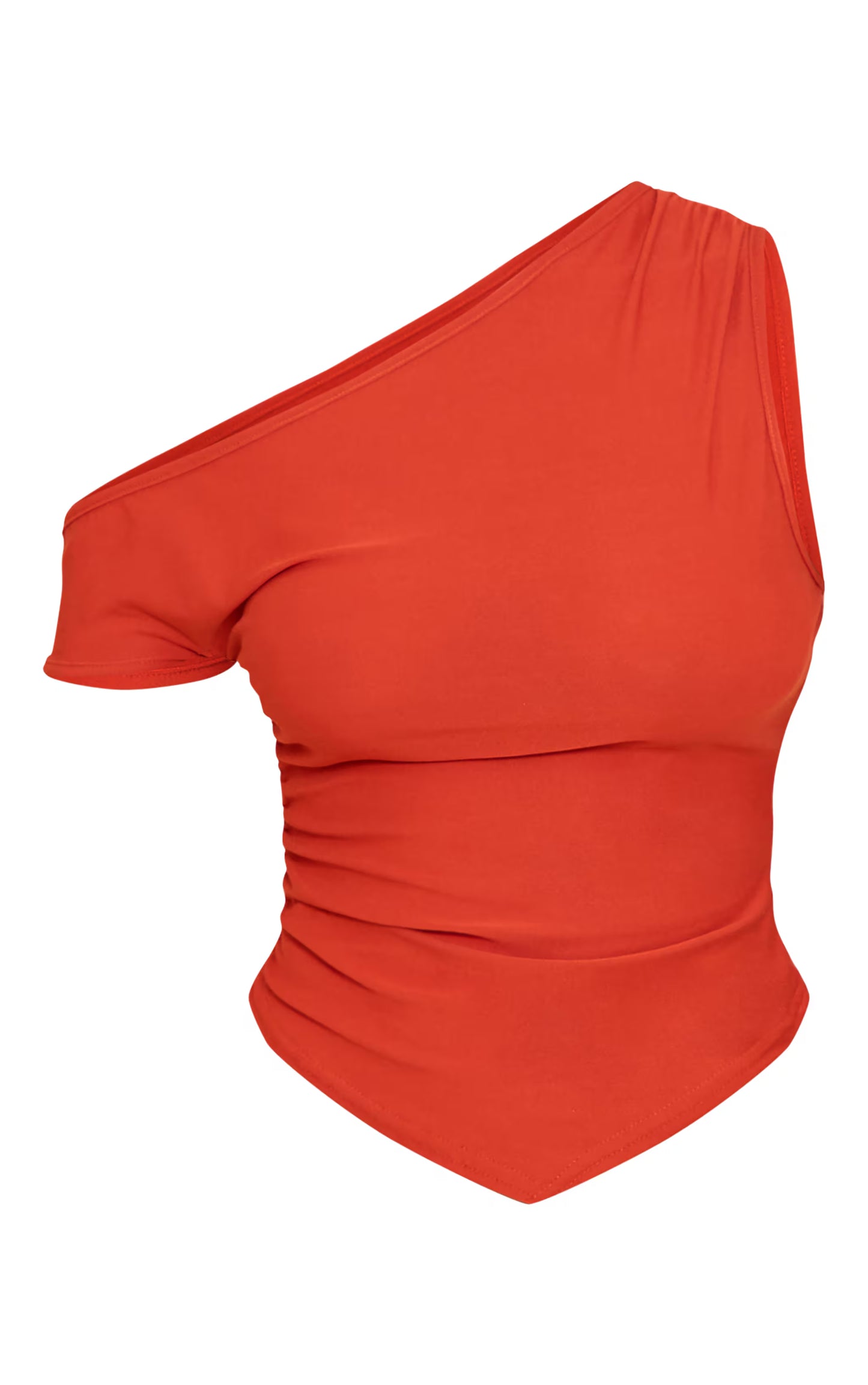 Paprika Soft Touch Sleeveless Asymmetric Hem Top