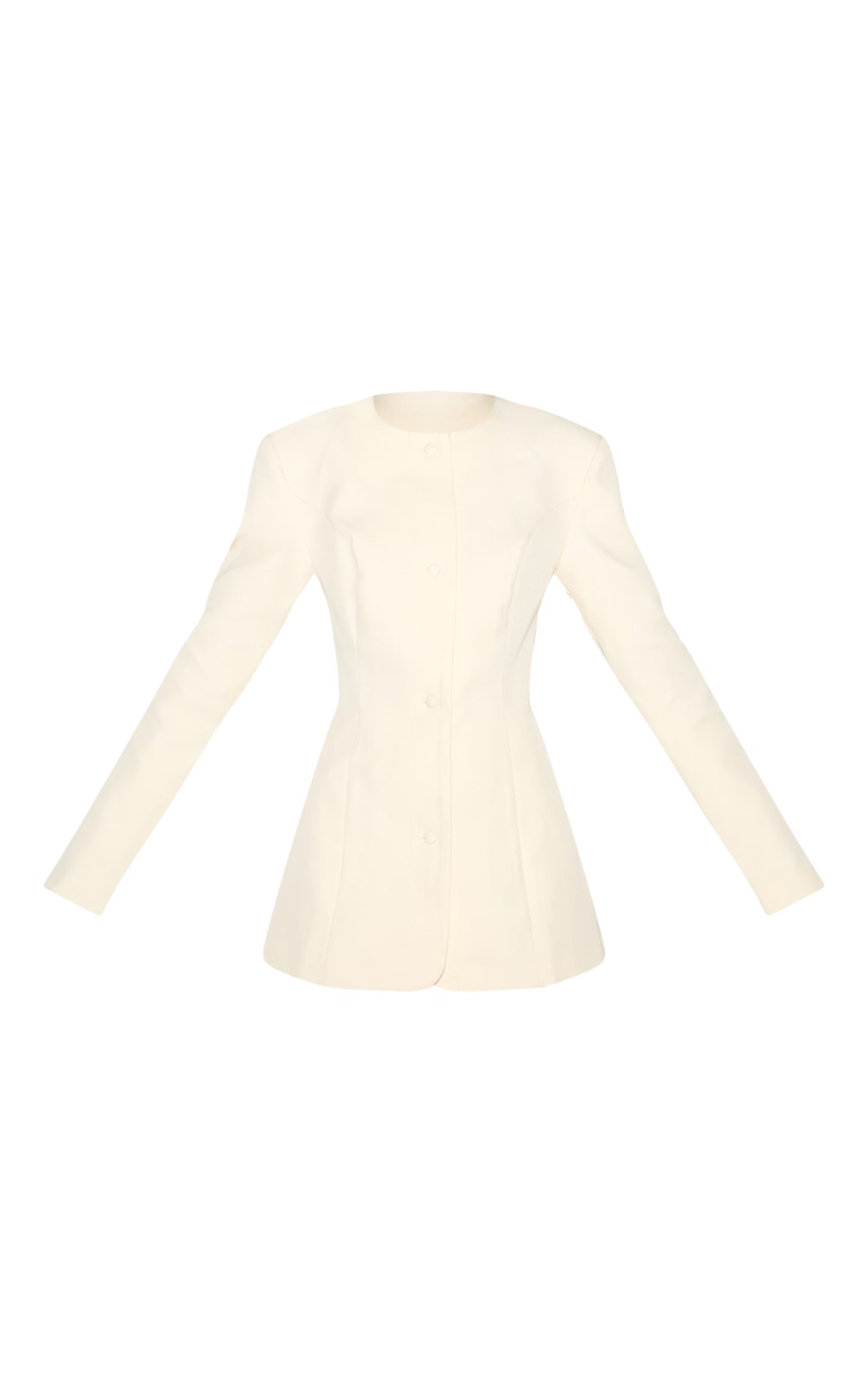 Almond Tailored Fitted Blazer