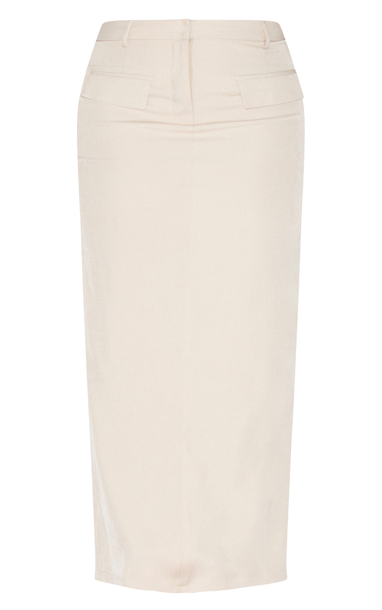 Shape Stone Tailored High Waisted Split Front Maxi Skirt