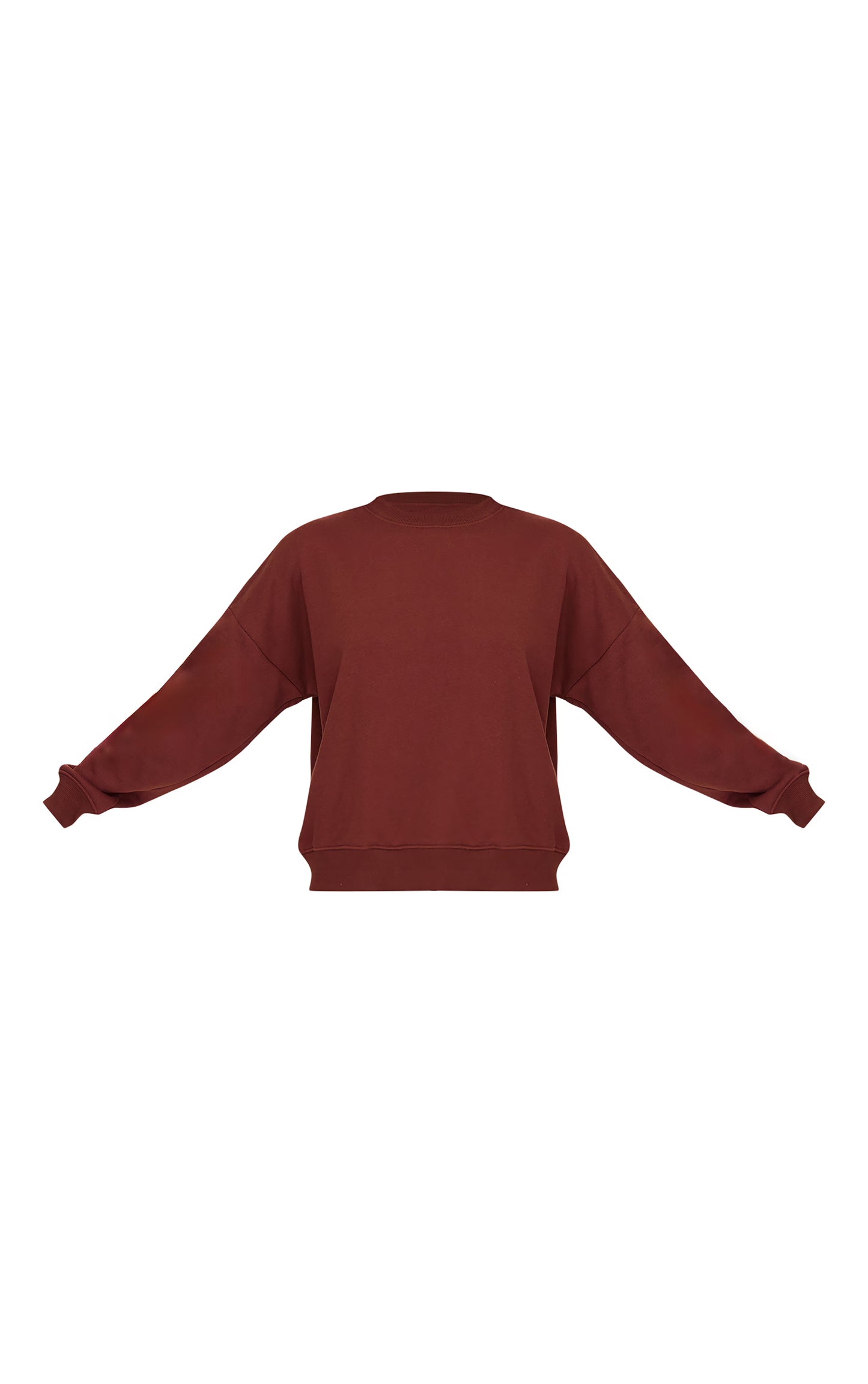 Chocolate Oversized Long Sleeve Sweatshirt