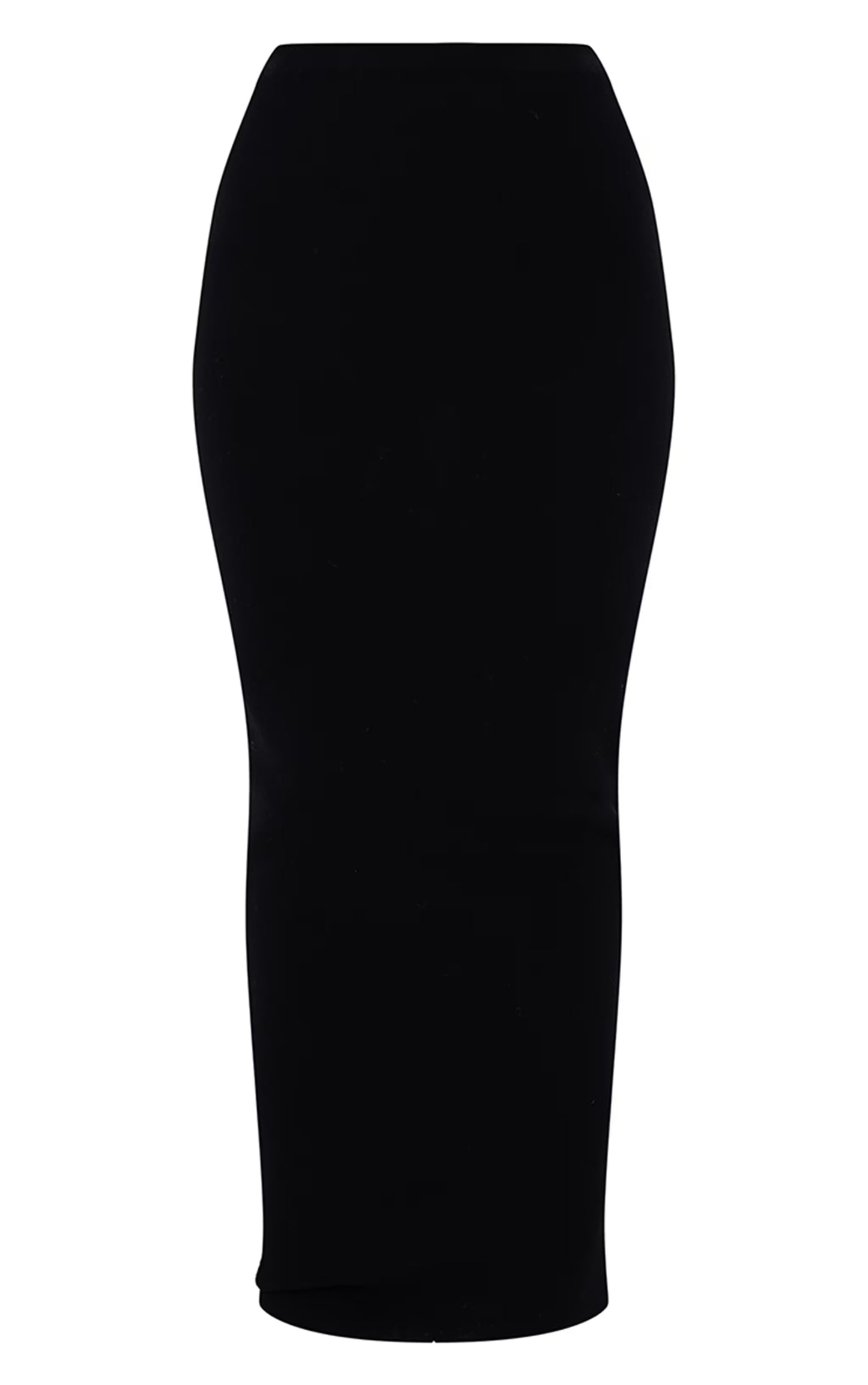 Black Fine Knit Maxi Skirt