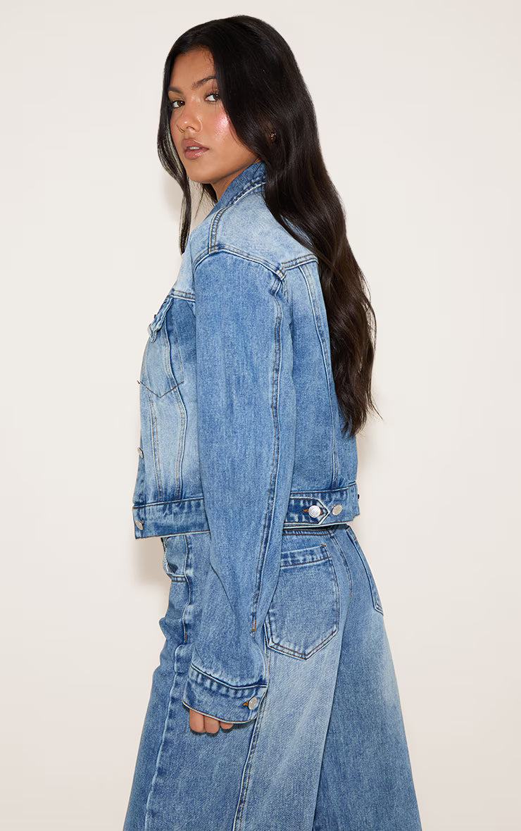 Vintage Slim Fit Denim Jacket
