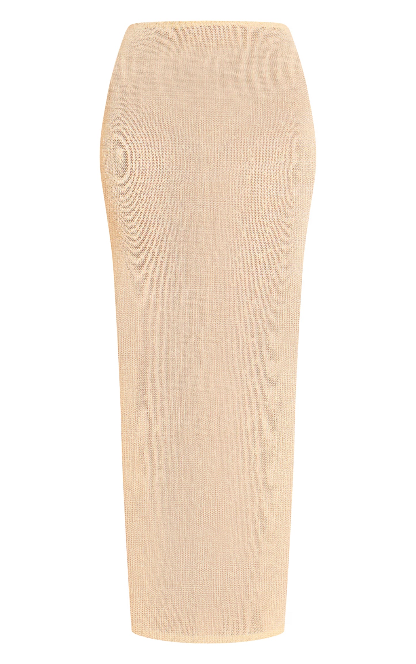 Pale Lime Textured Sequin Maxi Skirt