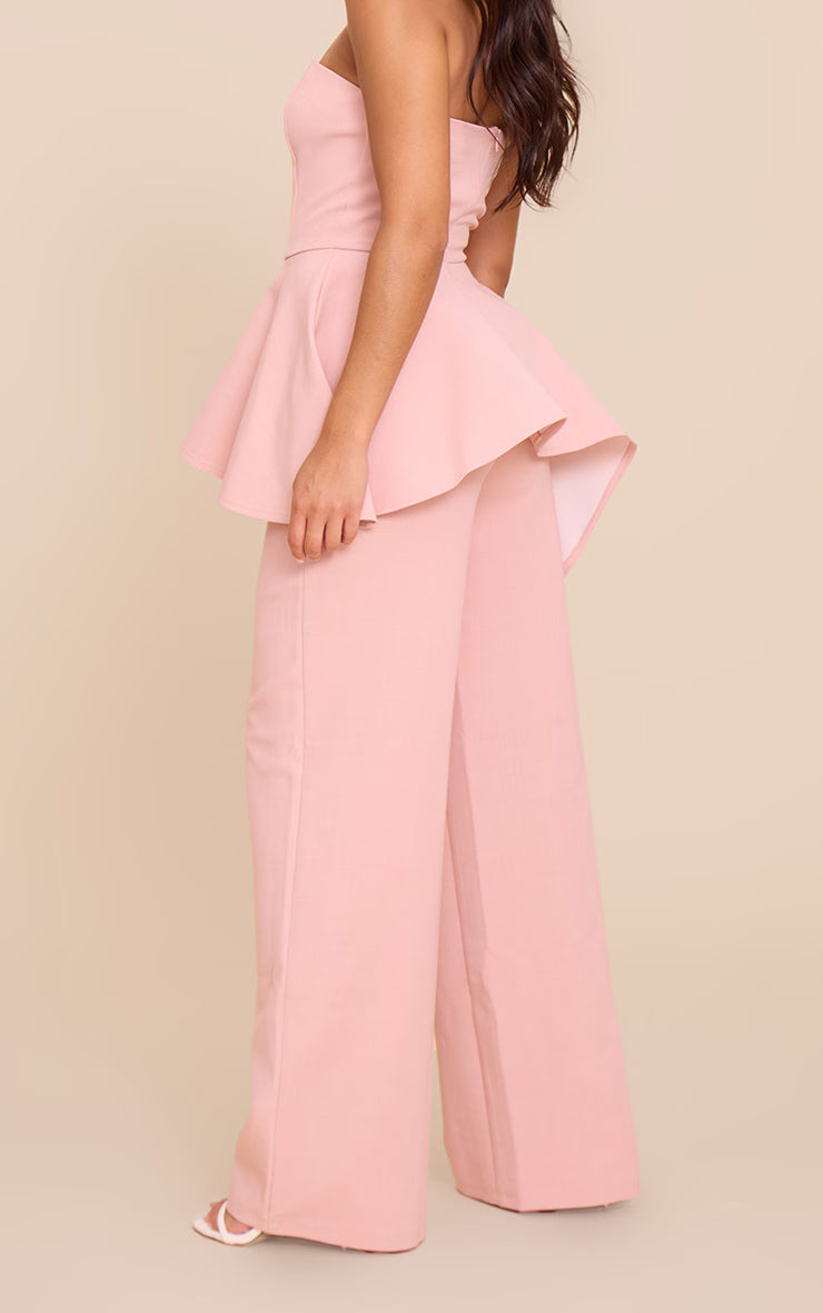 Light Pink Premium Tailored Straight Leg Pant