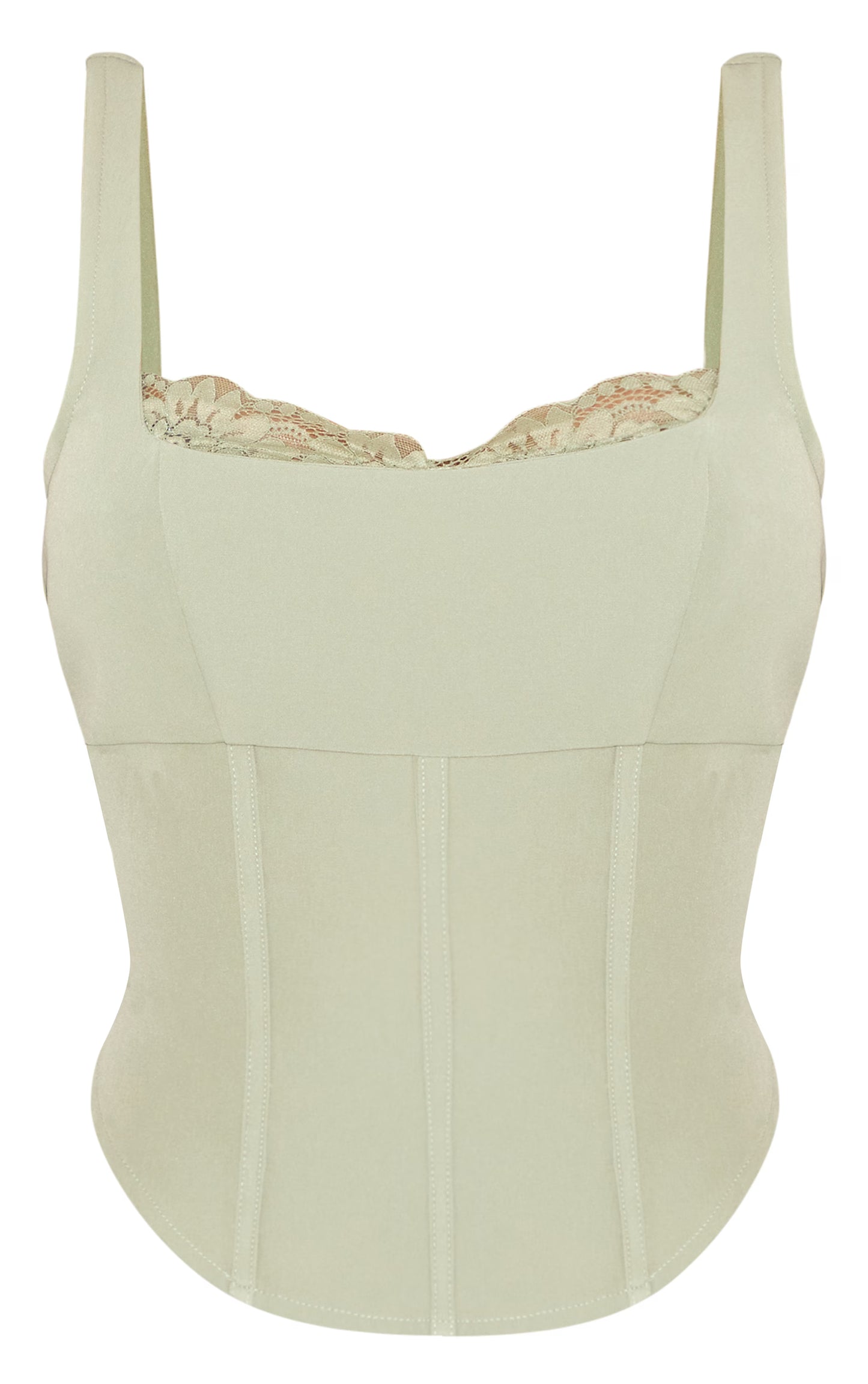 Shape Sage Lace Trim Corset Top