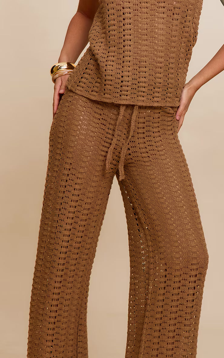 Olive Mid Rise Straight Leg Pant