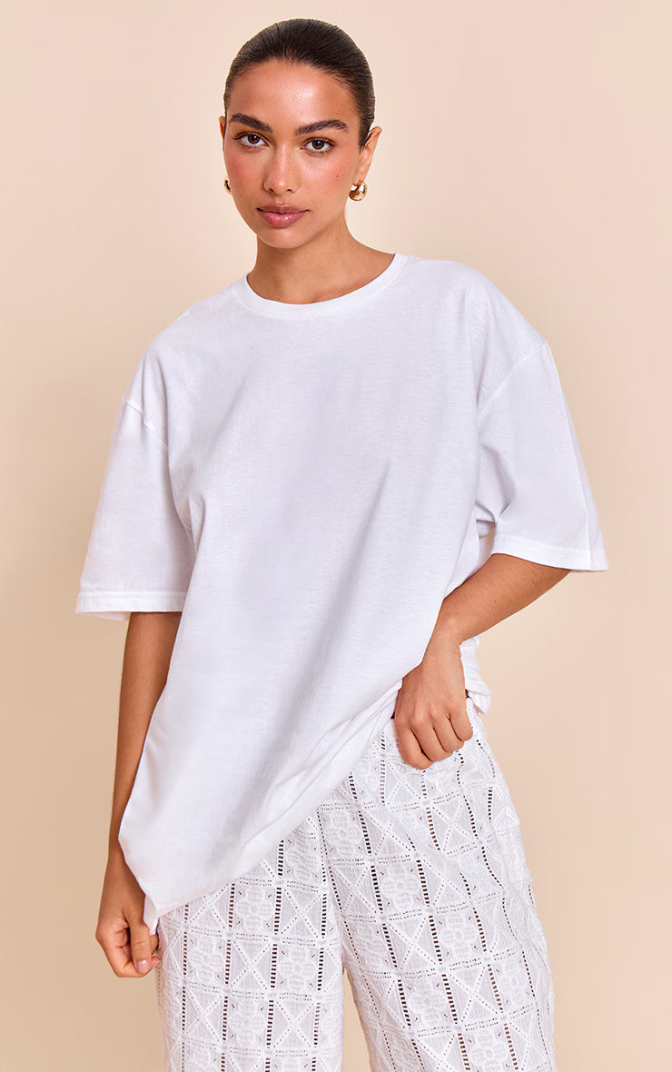 White Sorrento Graphic Oversized T-shirt