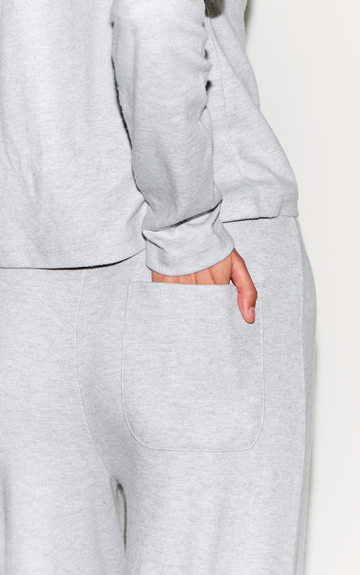Light Grey Low Rise Super Soft Straight Leg Pants