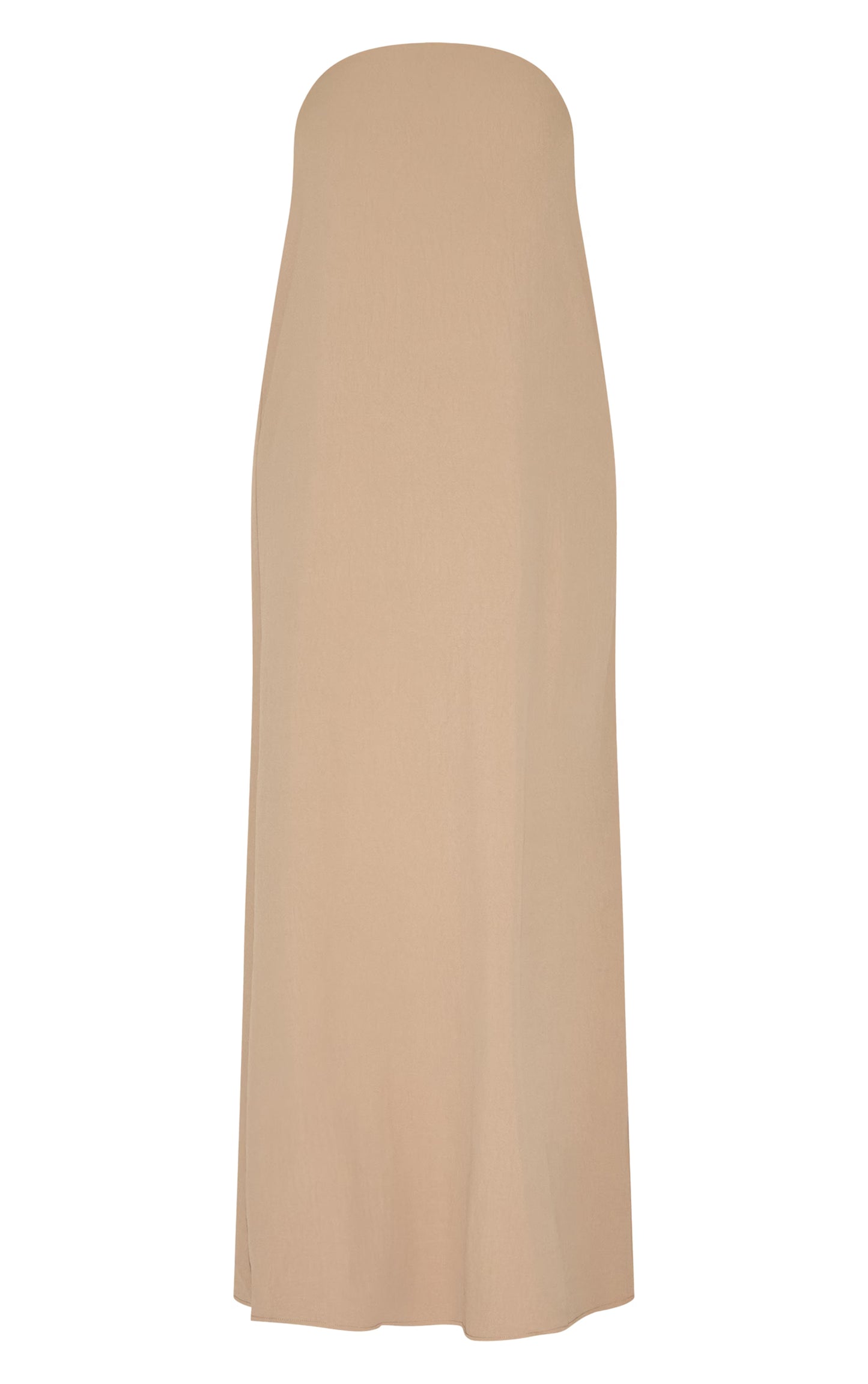 Plus Mushroom Floaty Woven Bandeau Maxi Dress