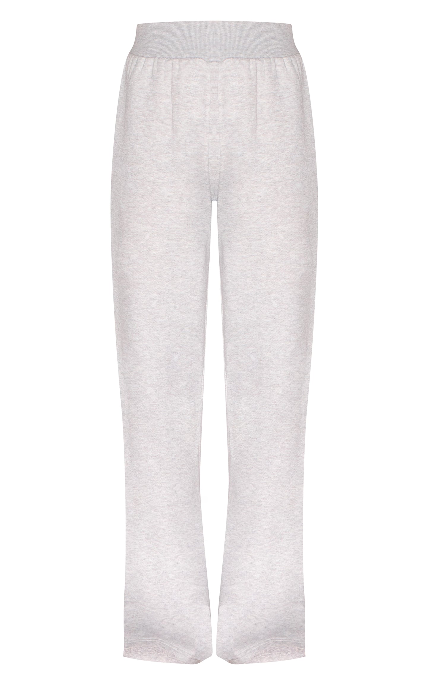 Ash Grey Flared Split Hem Sweatpants