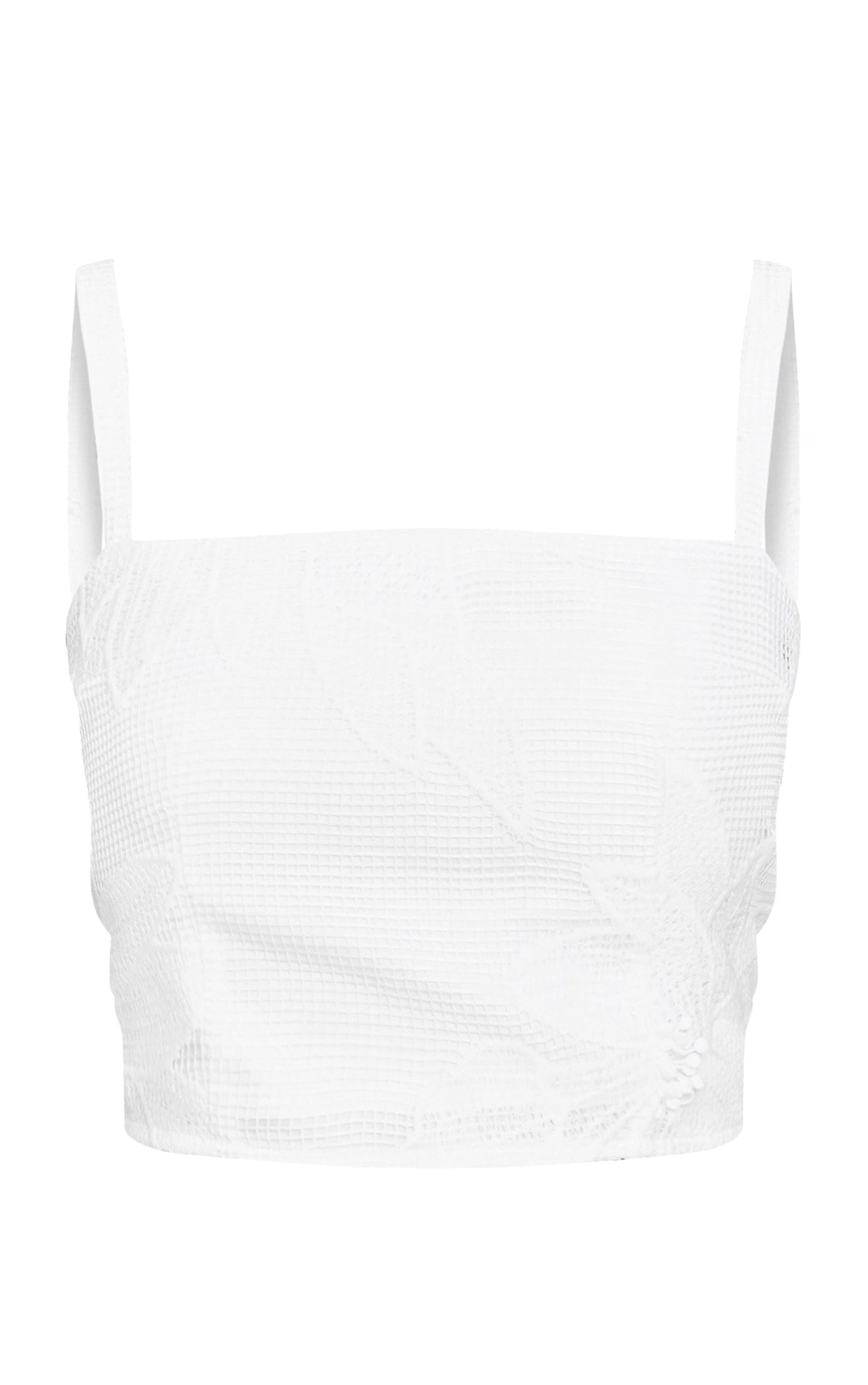 Petite White Applique Cami Top