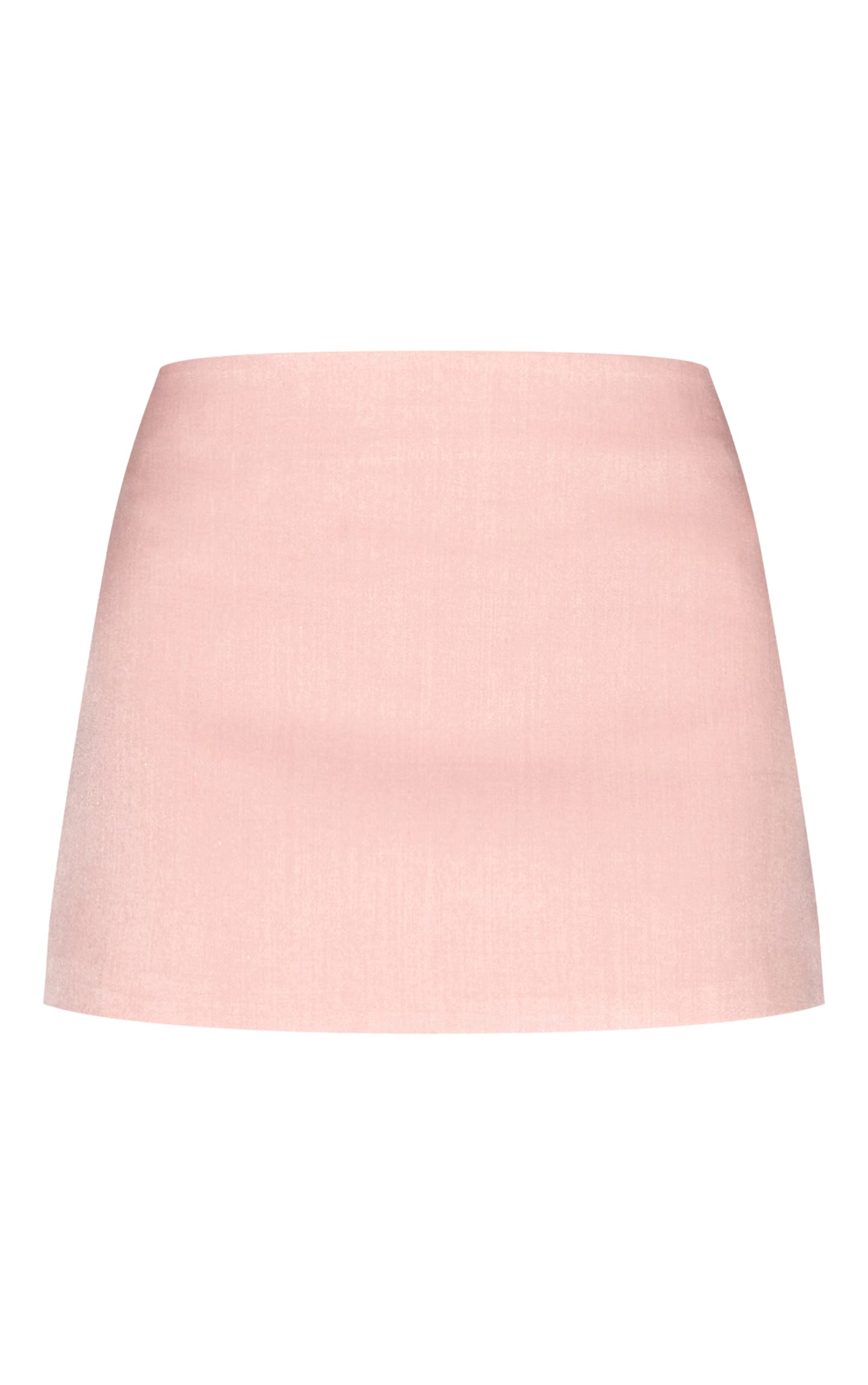 Baby Pink Tailored Mini Skirt