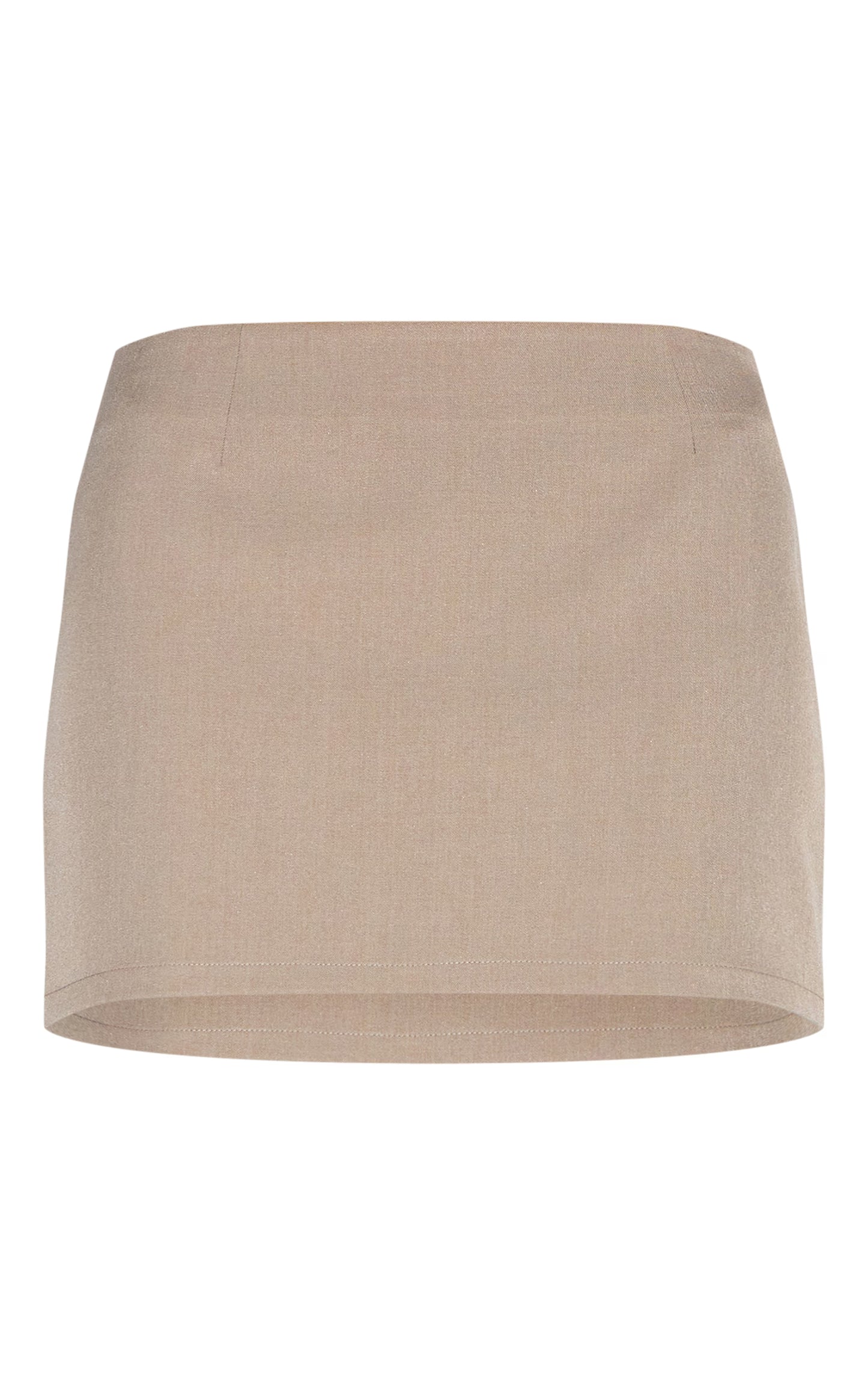 Mushroom Woven Mid Rise Mini Skirt