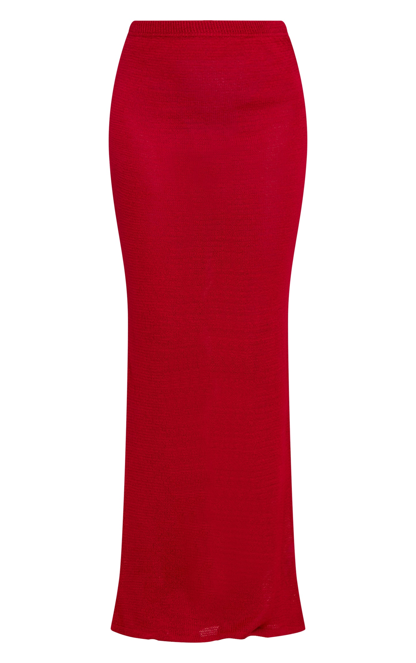 Red Filigree Maxi Skirt
