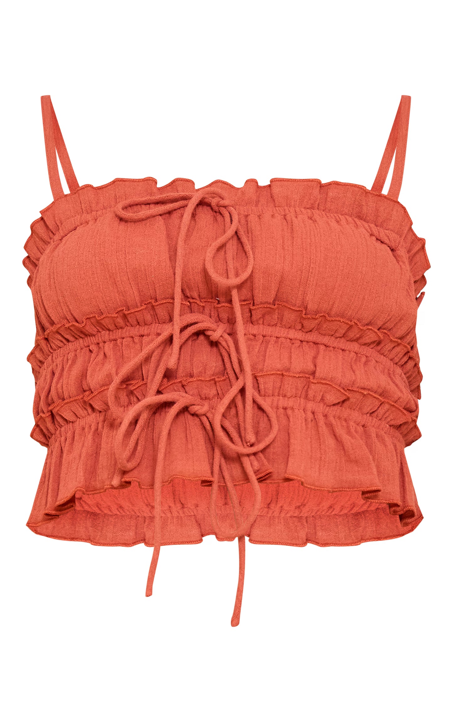 Rust Cheesecloth Cami Top