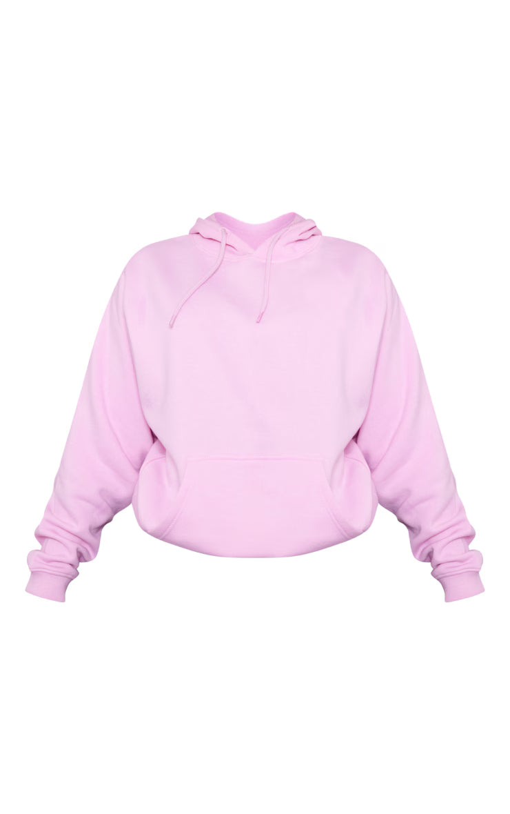 Baby Pink Oversized Fit Sweat Hoodie