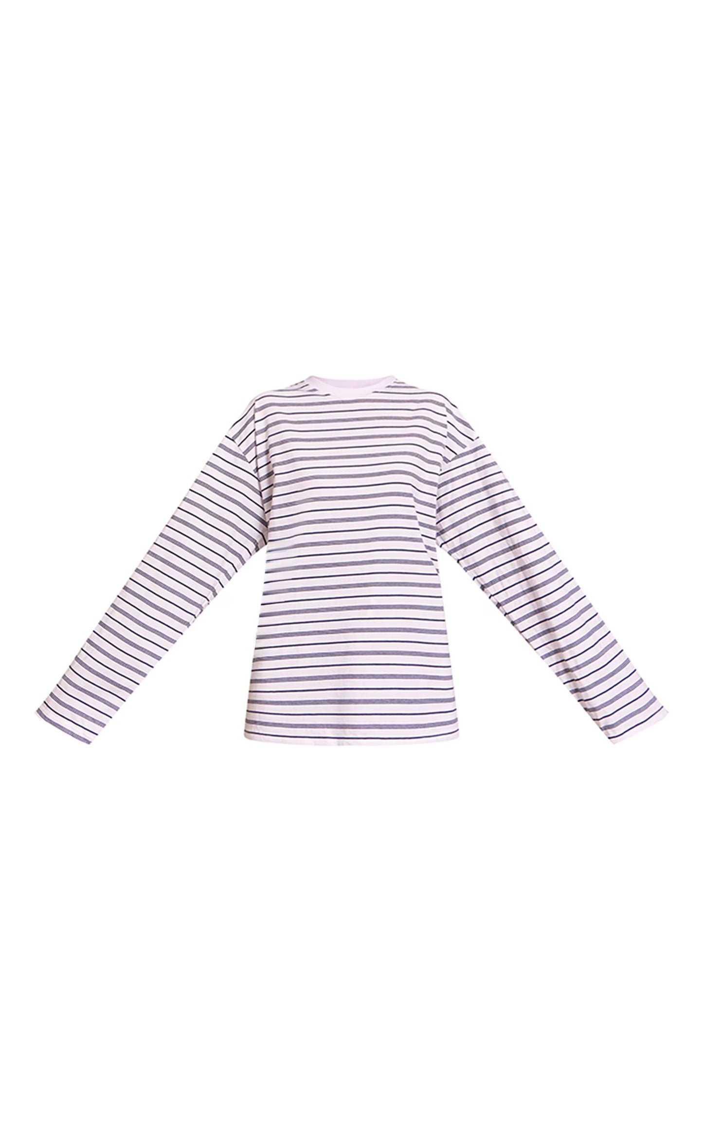 Navy Striped Long Sleeved Top