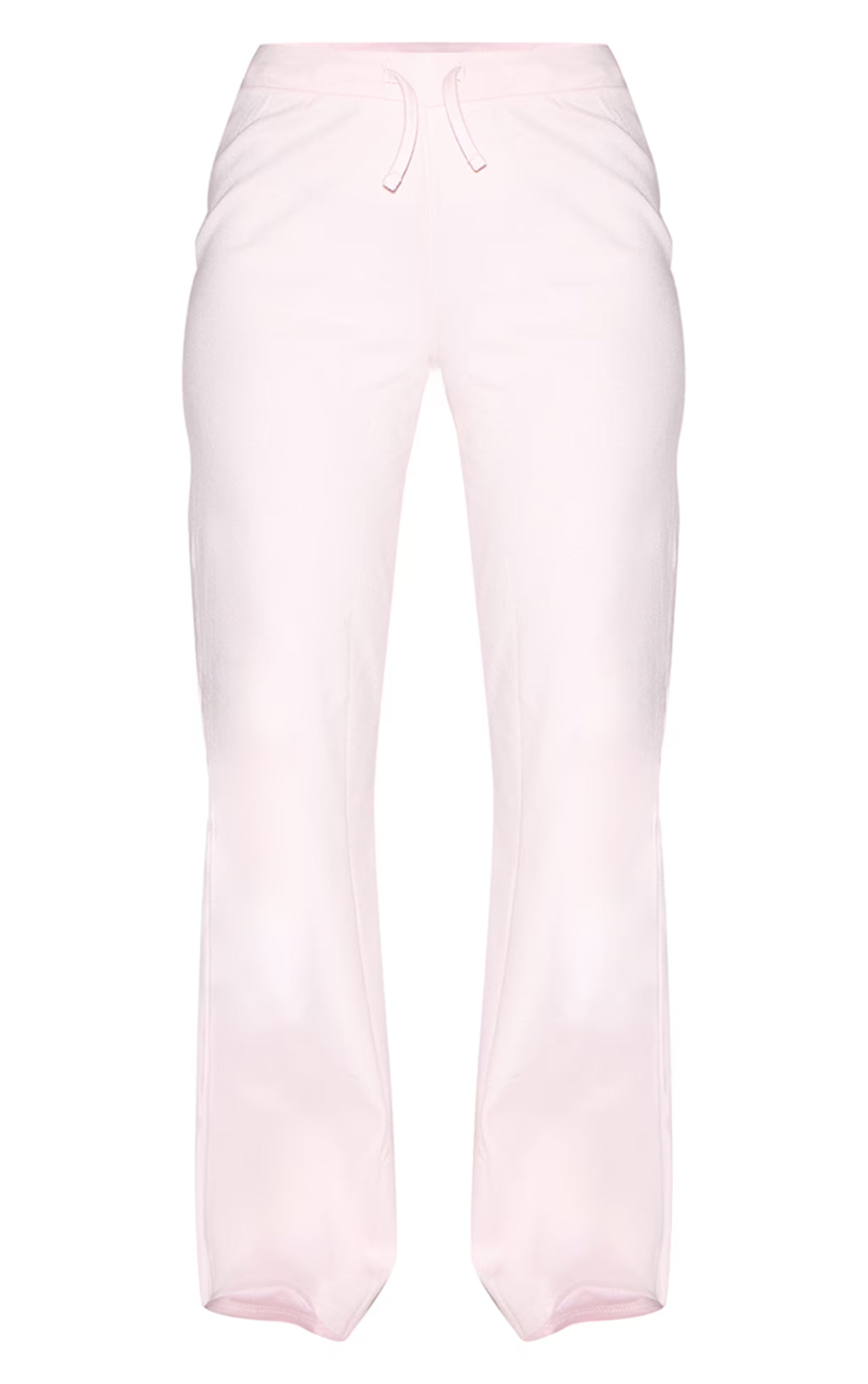 Baby Pink Low Rise Super Soft Skinny Flared Pants