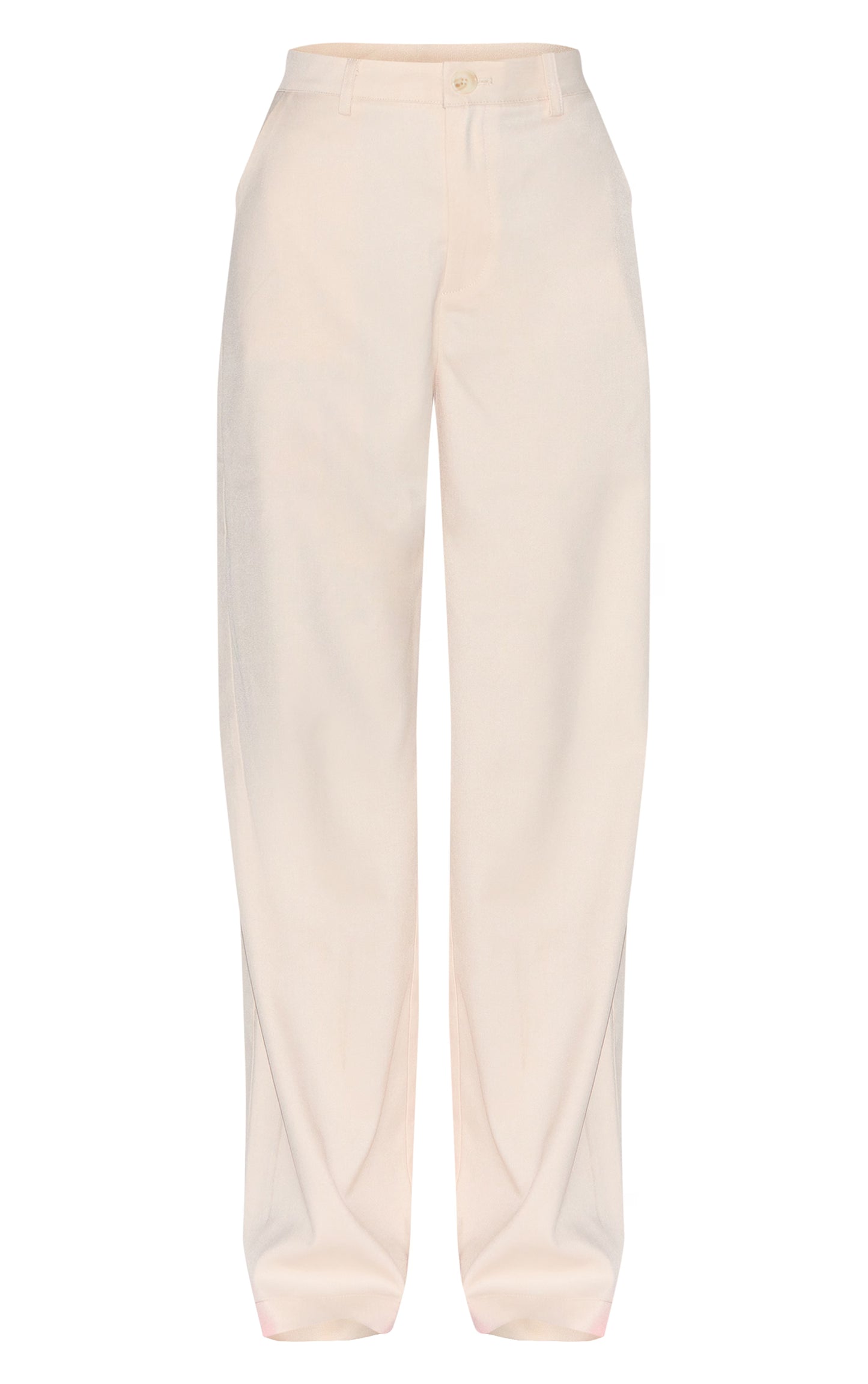 Almond Tailored Woven Wide Leg Pants