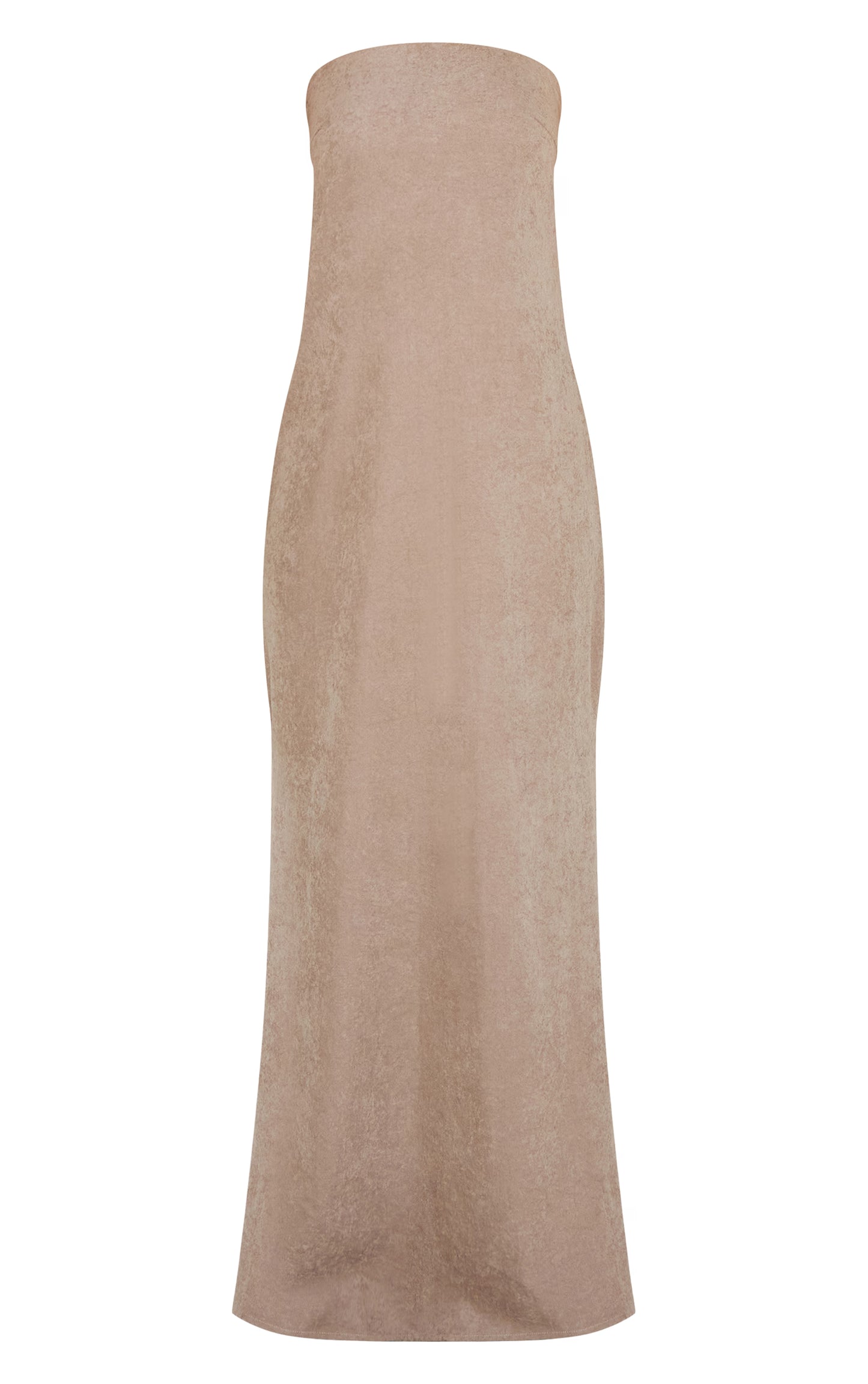 Stone Textured Bandeau Column Maxi Dress
