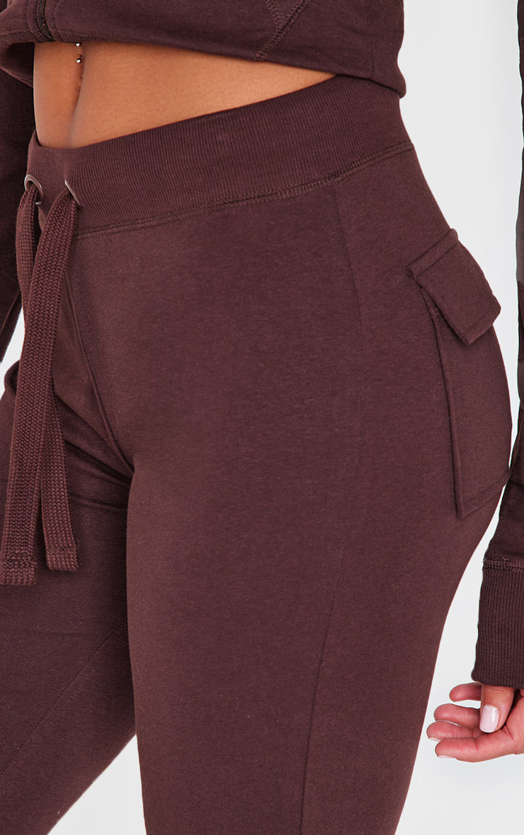 Chocolate Low Rise Skinny Flare Pants