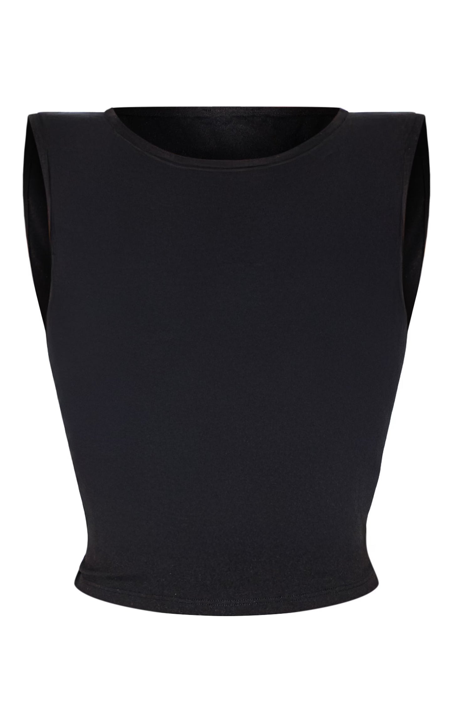 Shape Black Sculpted Longline Racer Top