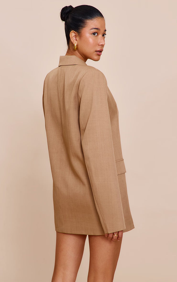 Brown Blazer Dress