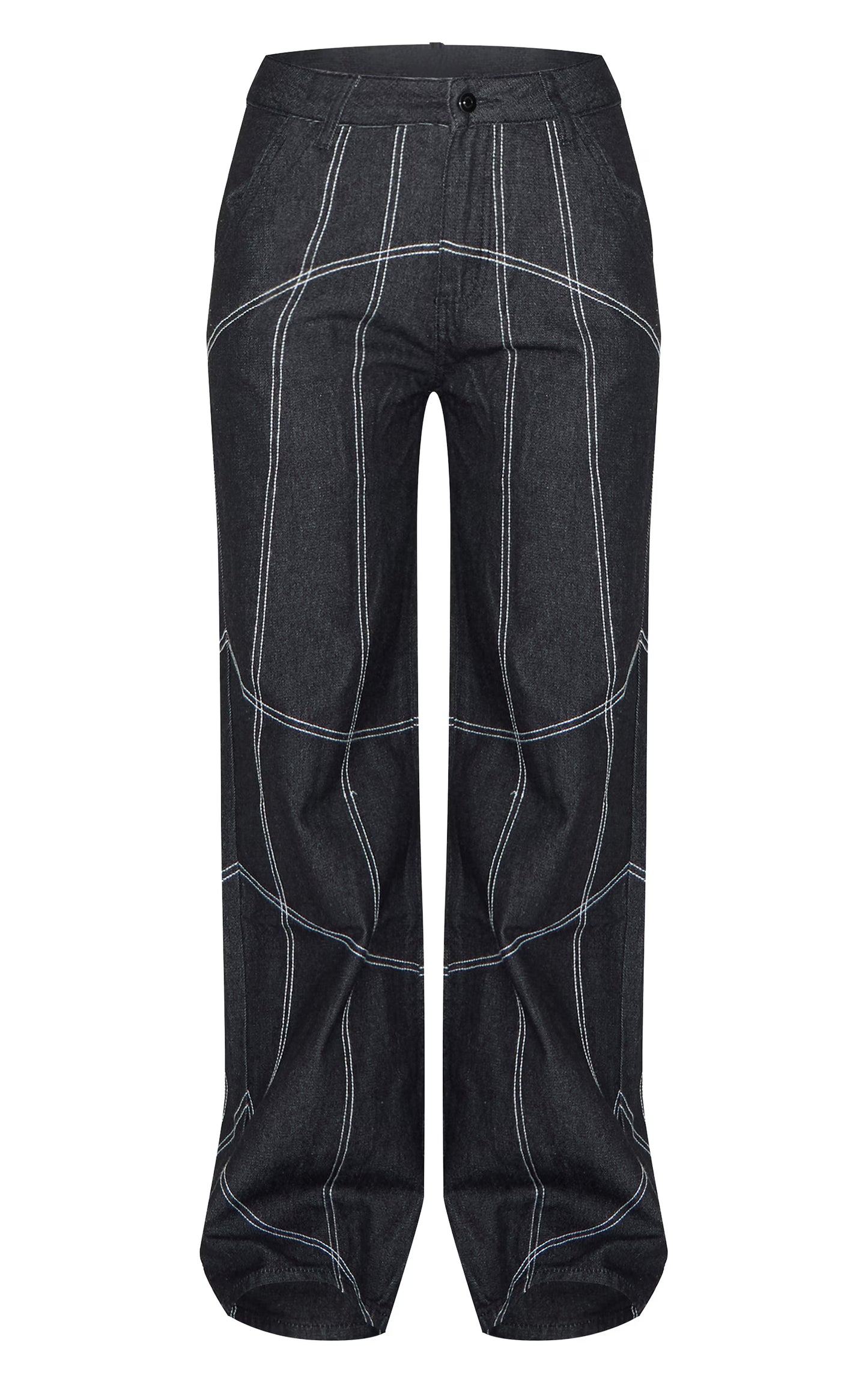 Dark Indigo Corset Seam Denim Jeans