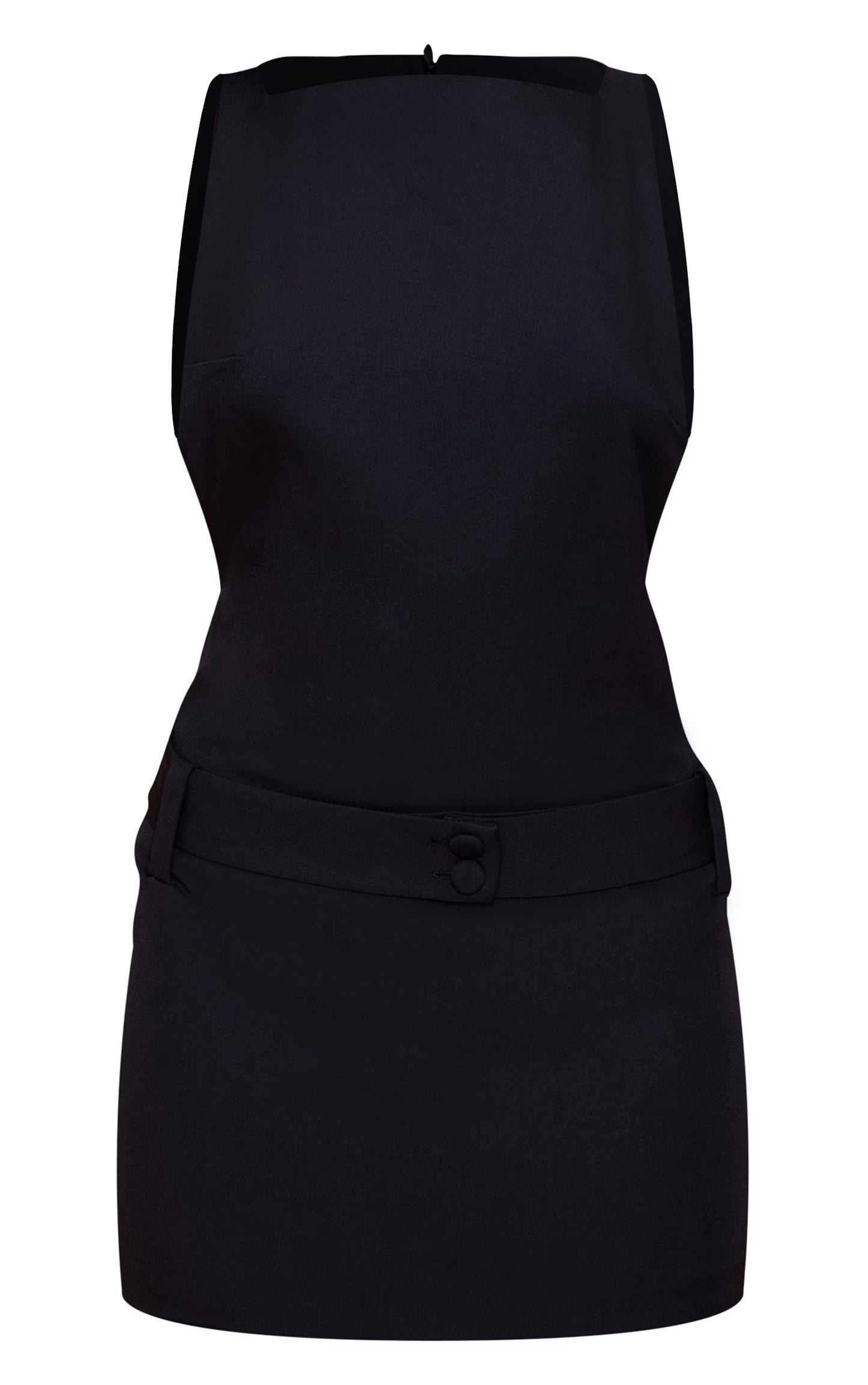 Black Belt Detail Shift Dress