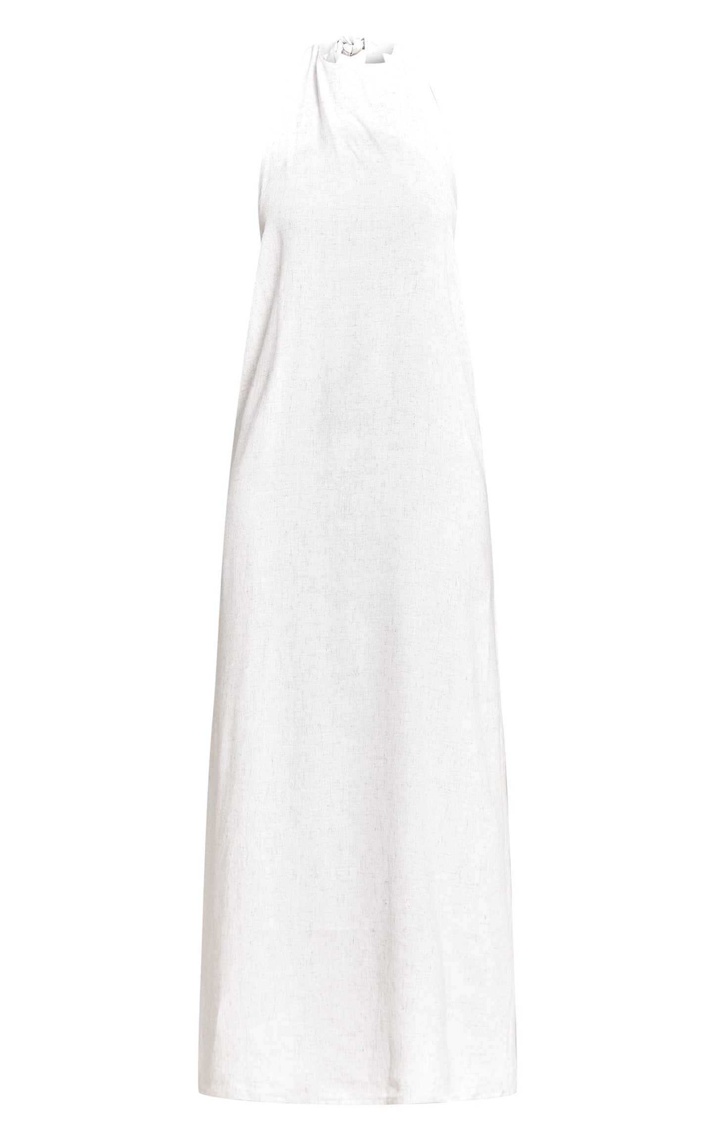 Natural Textured Scoop Back Maxi Dress