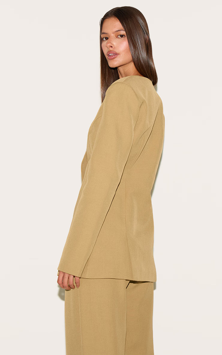 Deep Mustard Tailored Fitted Blazer