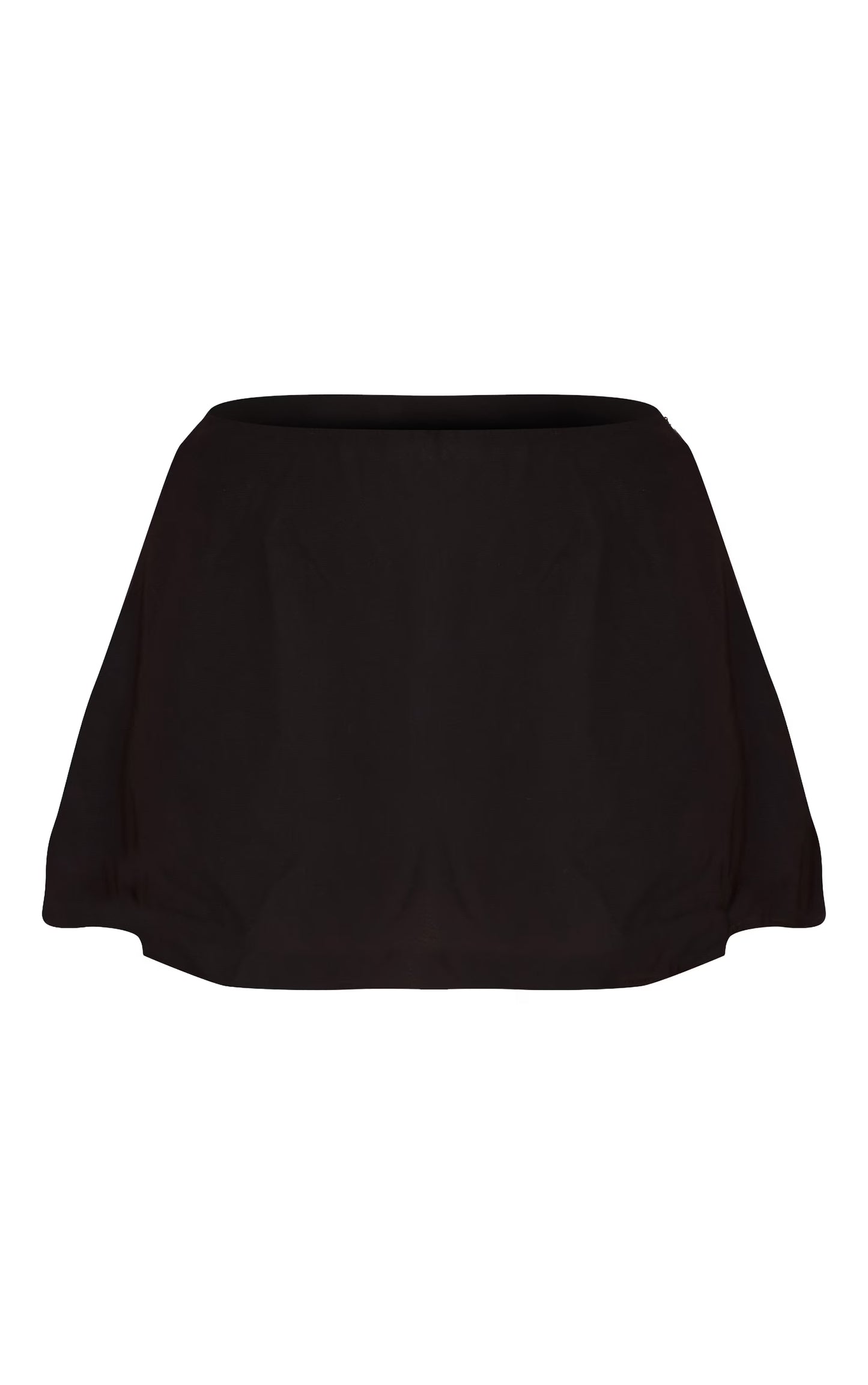 Black Chiffon Floaty Mini Skirt