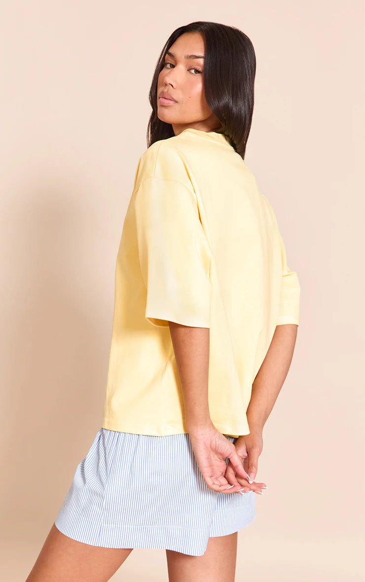 Lemon Oversized Boxy T Shirt